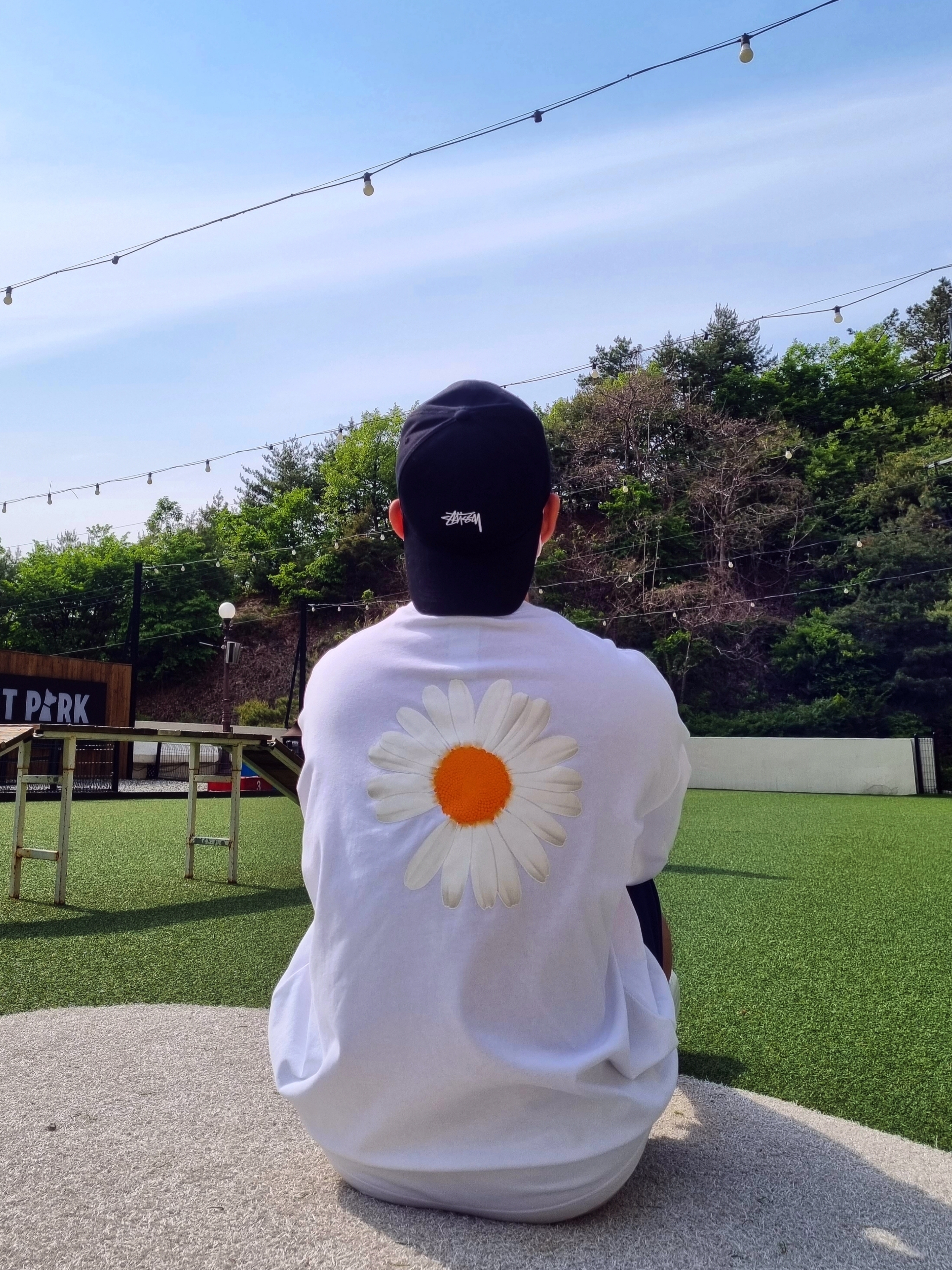 Nike x Peaceminusone LS T-Shirt White (DR0098-100) 착용 스타일