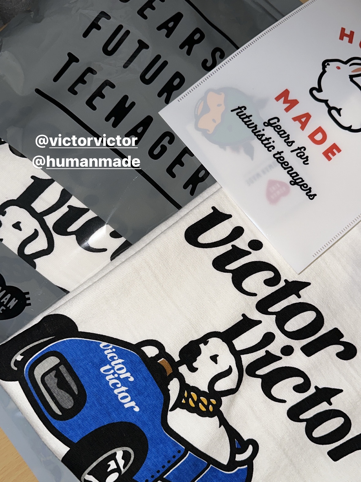Victor Victor T-Shirt White 착용 스타일