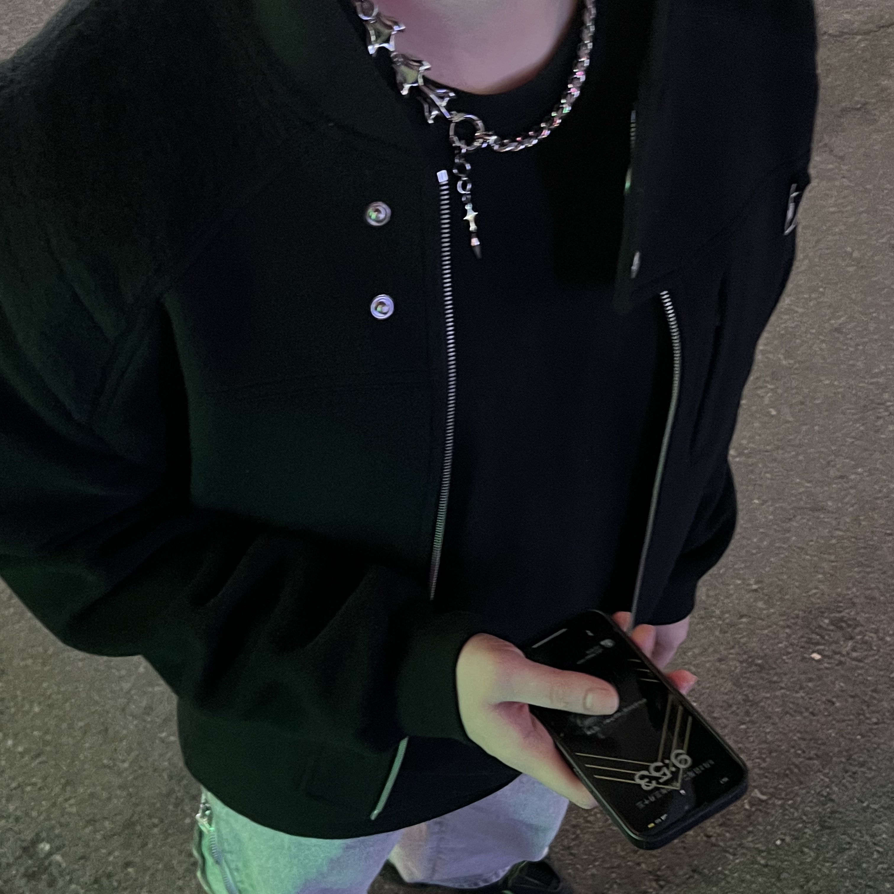 Undermycar Gaudin Alpaca Shoulder Wool Blouson Moonless Night - 22SS 착용 스타일