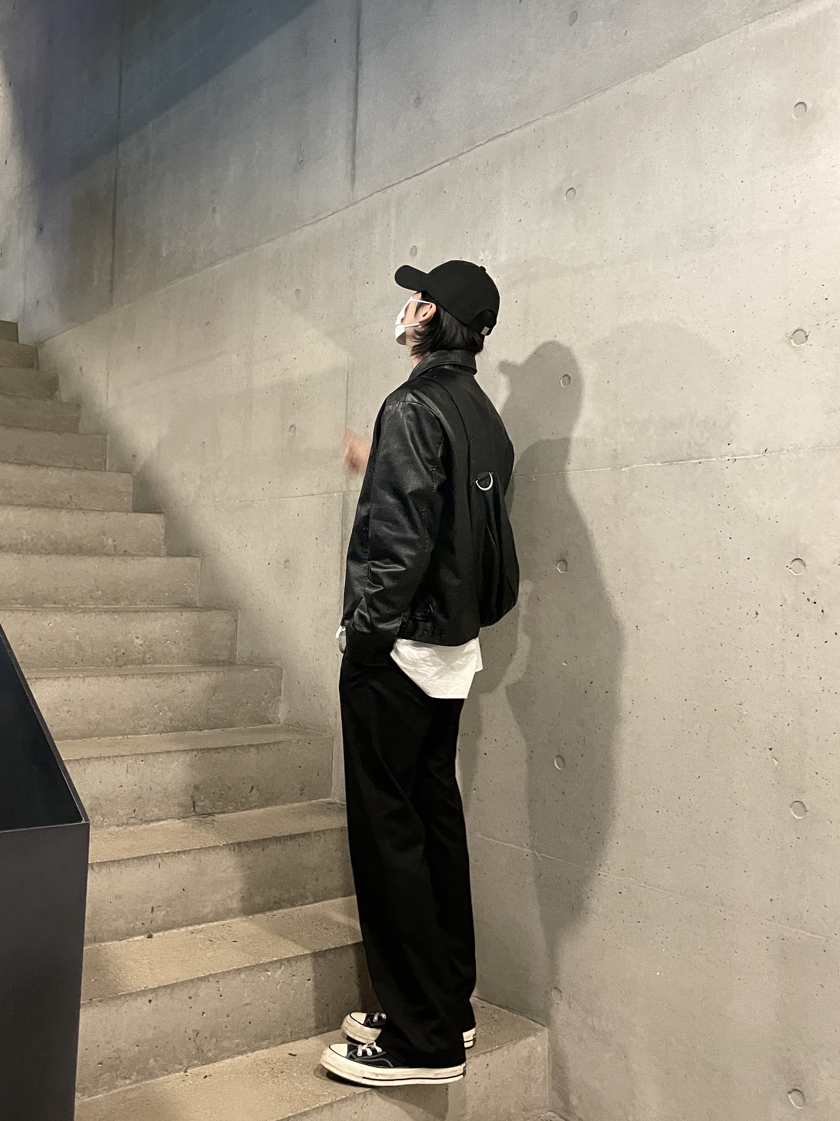 Converse Chuck 70 Hi Black 착용 스타일 - 1