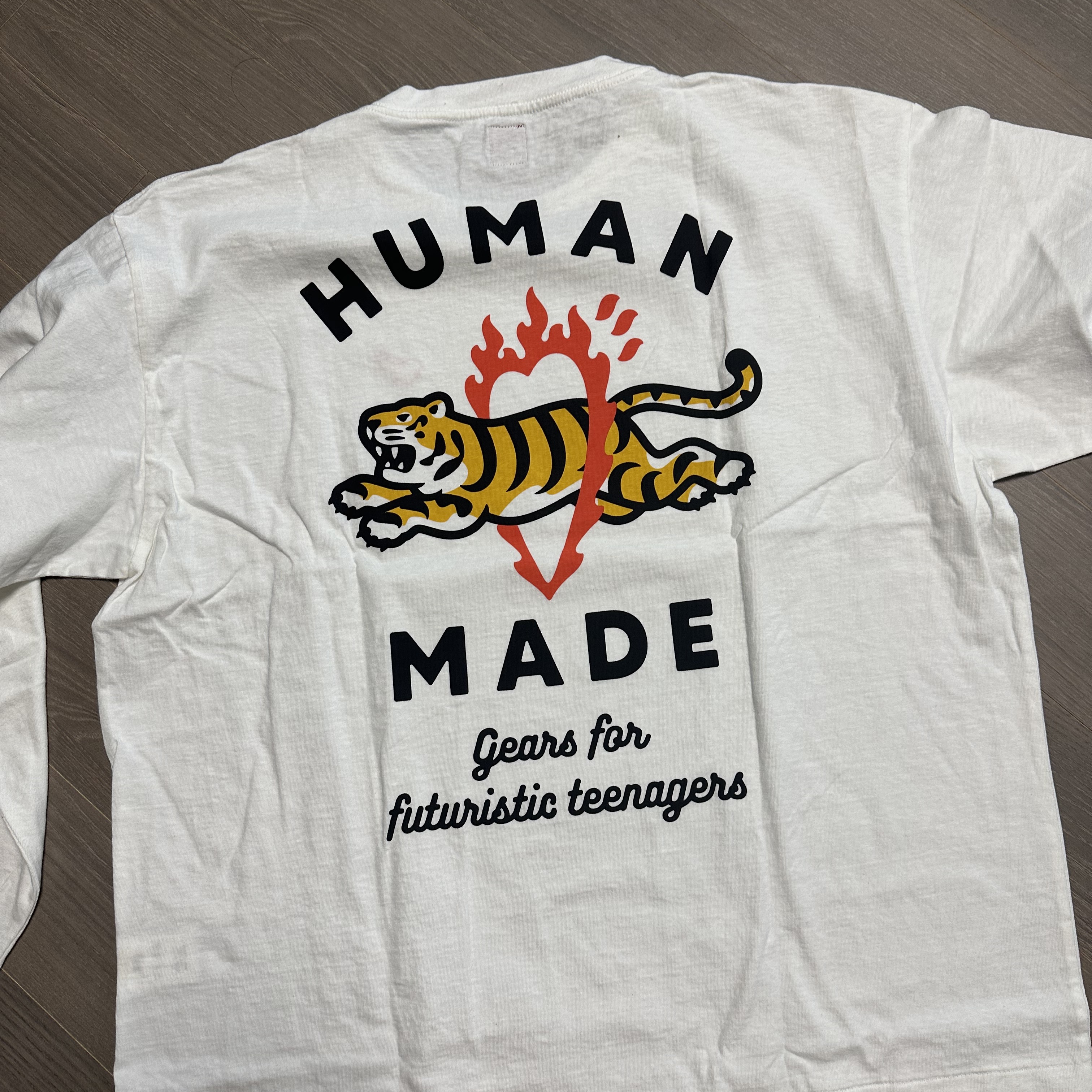 Human Made Graphic L/S T-Shirt #3 White 착용 스타일