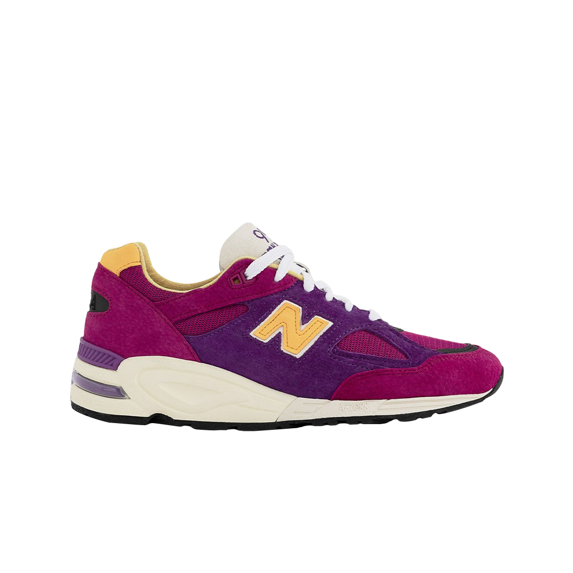 뉴발란스 990v2 메이드 인 USA 퍼플 옐로우(New Balance 990v2 Made in USA Purple Yellow)
