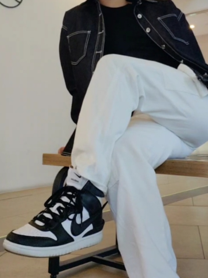 Nike x Ambush Dunk High Black 착용 스타일 - 2