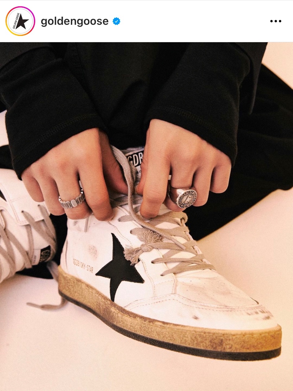 Scudo Vintage Square Ring 착용 스타일 - 1