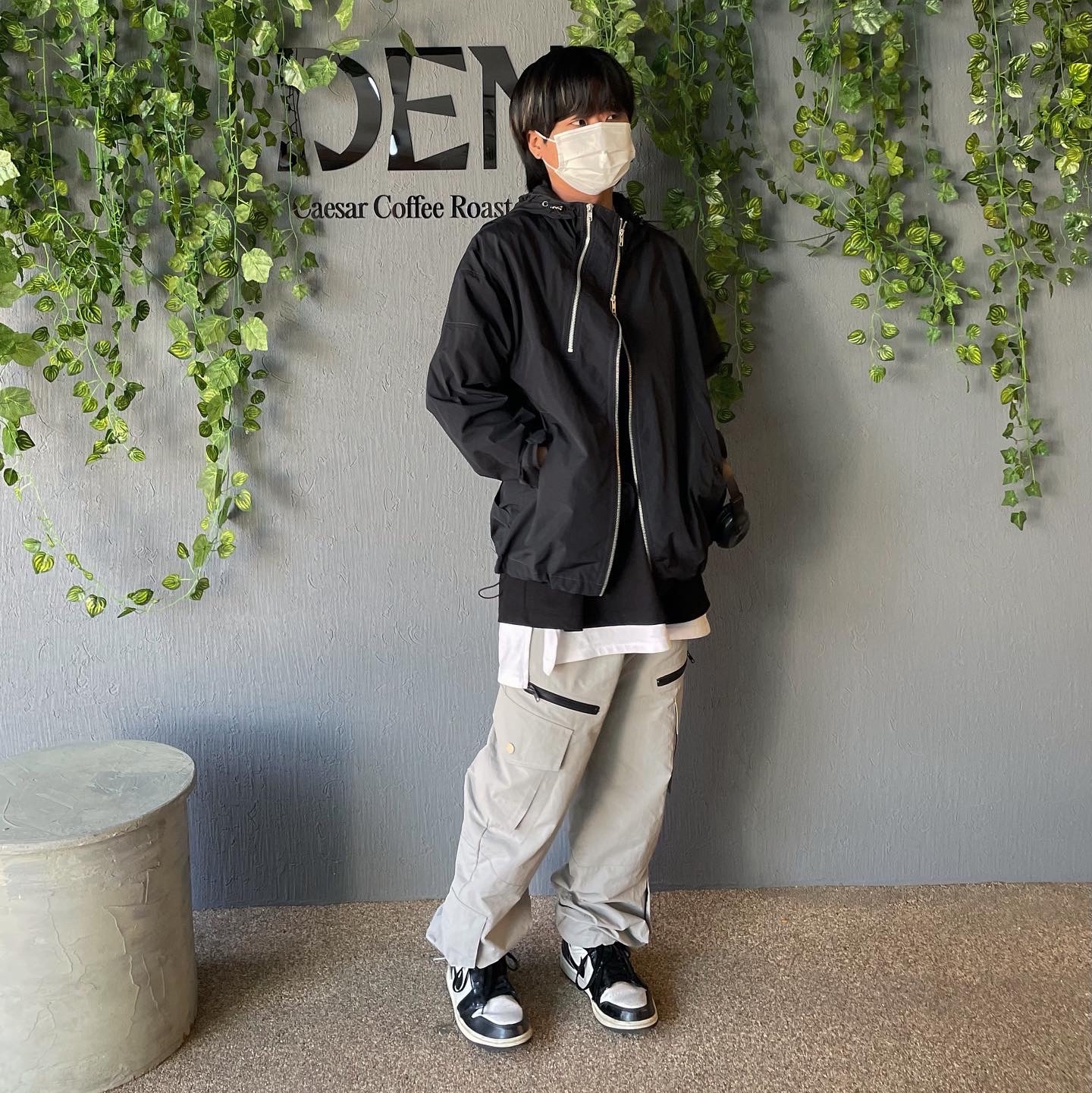 Jordan 1 Mid SE ASW Black 착용 스타일 - 4