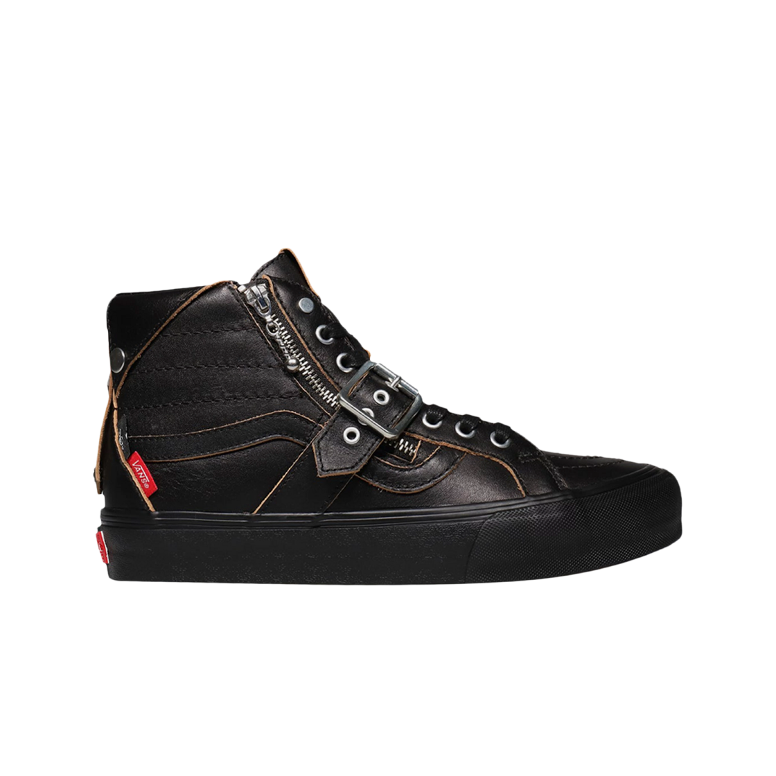 VN0A7Y14BKA Vans Vault x Shane Gonzales Sk8-Hi Reissue Strap VLT LX Black - 대표 이미지 #1