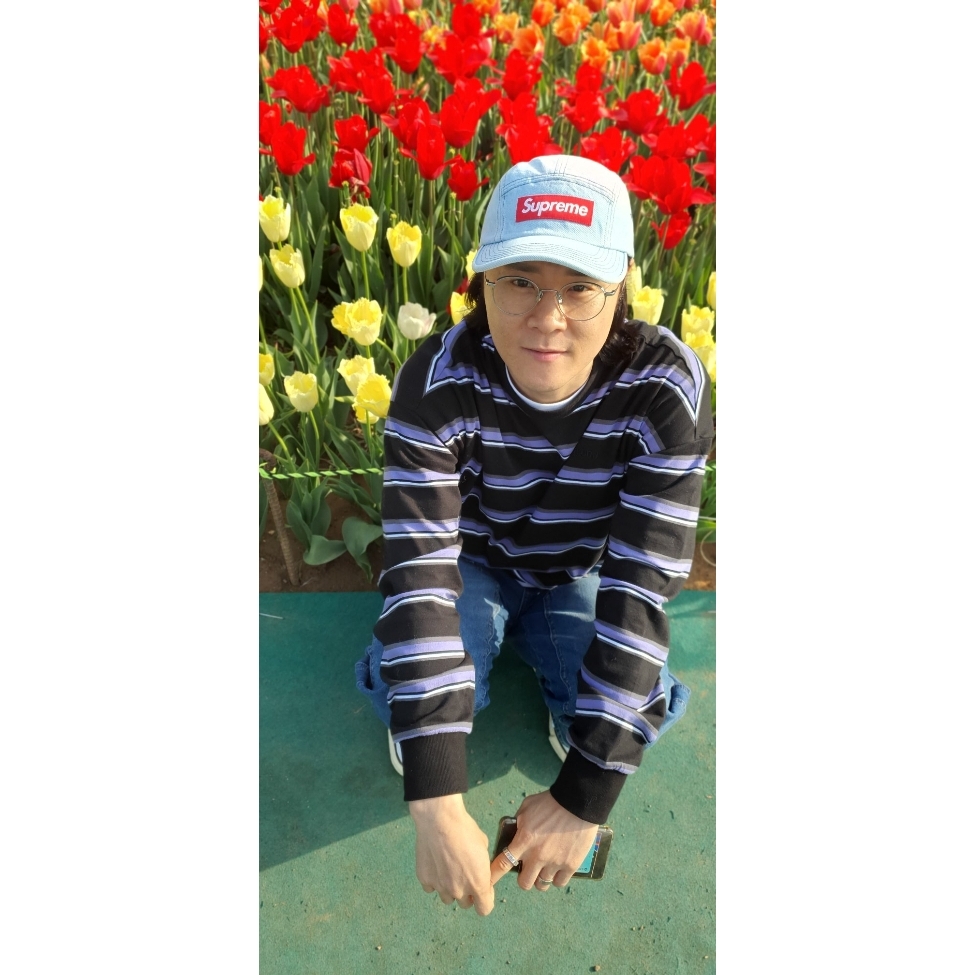 Supreme Denim Camp Cap Washed Blue - 22FW, Maison Mihara Yasuhiro Baker OG Sole OD Canvas Low-top Sneakers White 착용 스타일 - 2