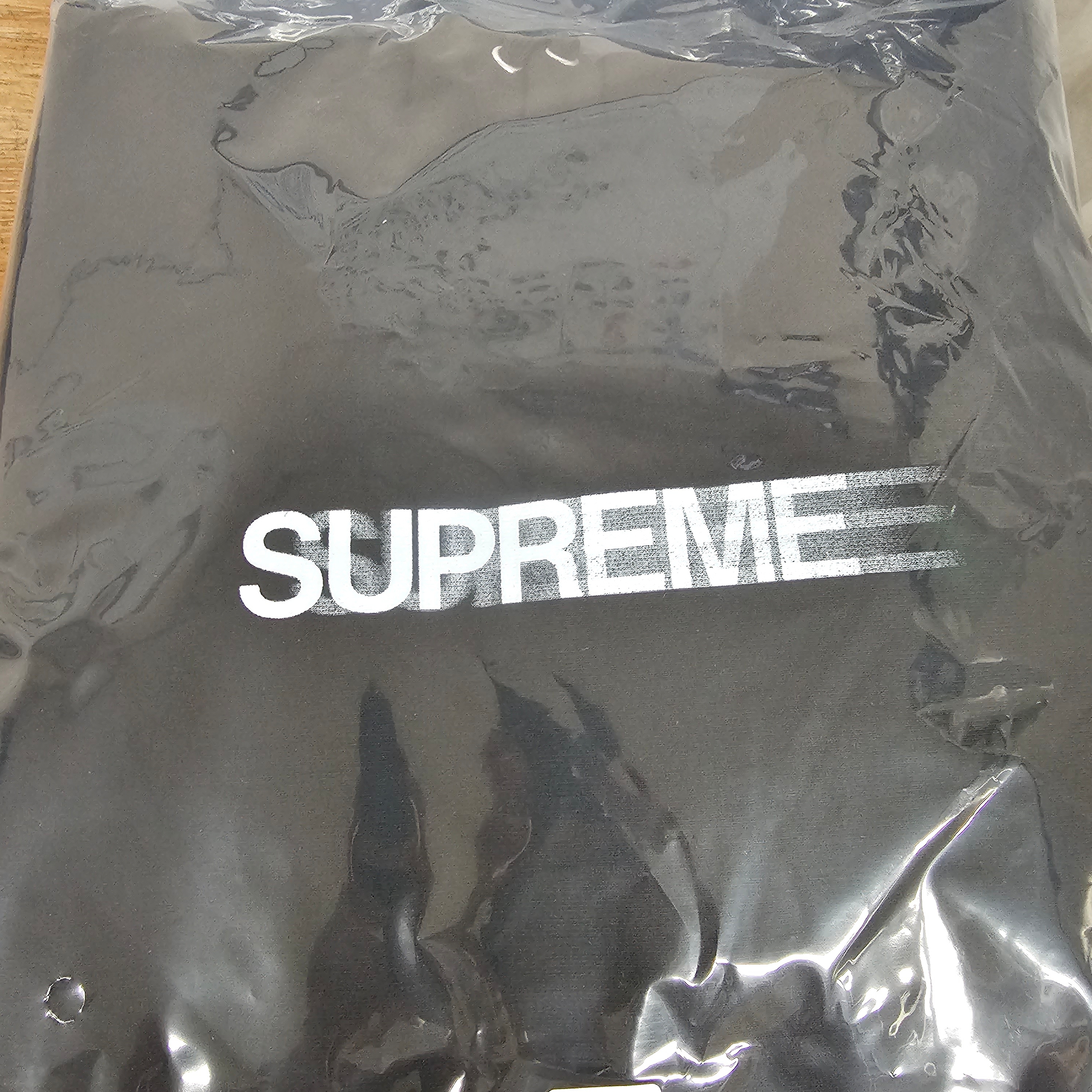 Supreme Motion Logo Hooded Sweatshirt Black - 23SS 착용 스타일