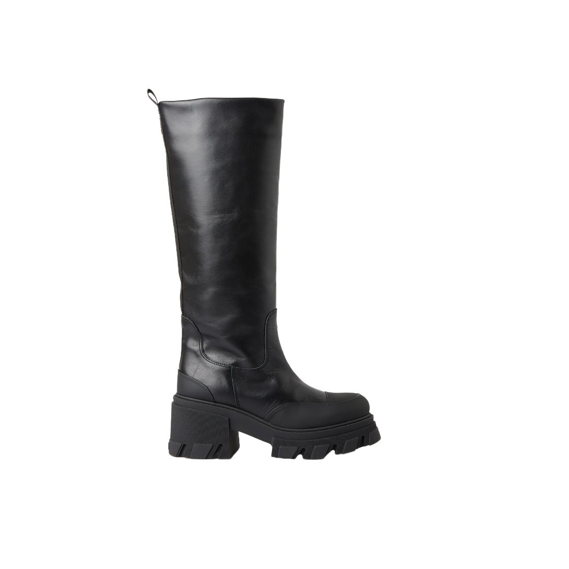 가니 카프 렝스 청키 부츠 블랙(Ganni Calf Length Chunky Boots Black) - 1