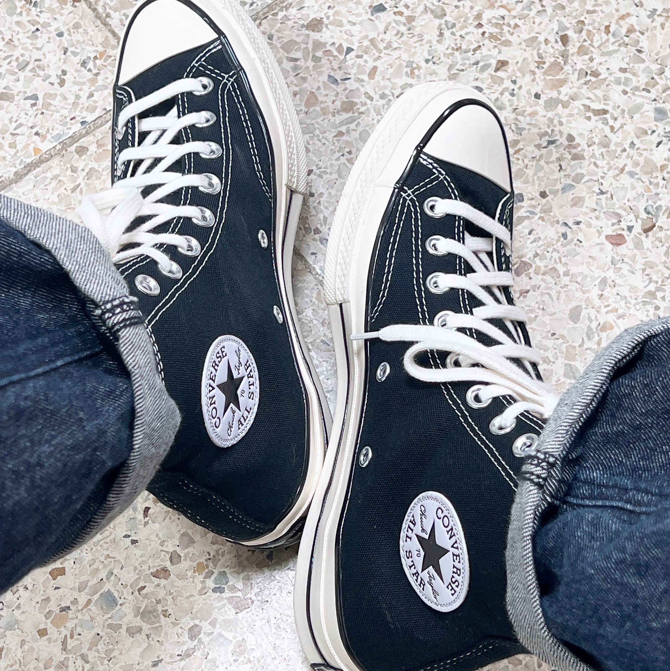 Converse Chuck 70 Hi Black 착용 스타일