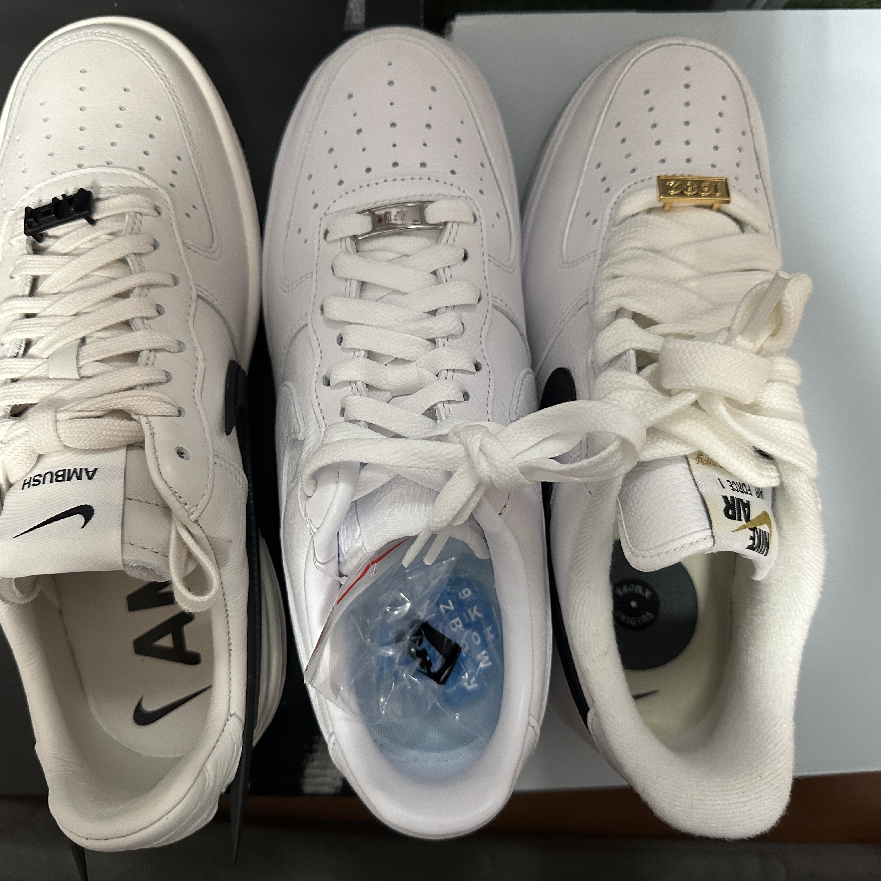 Nike x Ambush Air Force 1 Low SP Phantom, Nike x Drake Nocta Air Force 1 Low SP Certified Lover Boy White 착용 스타일 - 5