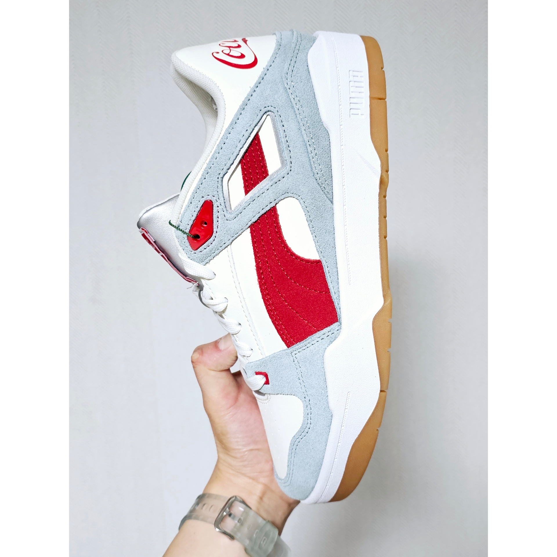 Puma x Coca-Cola Slipstream Slate Racing Red 착용 스타일