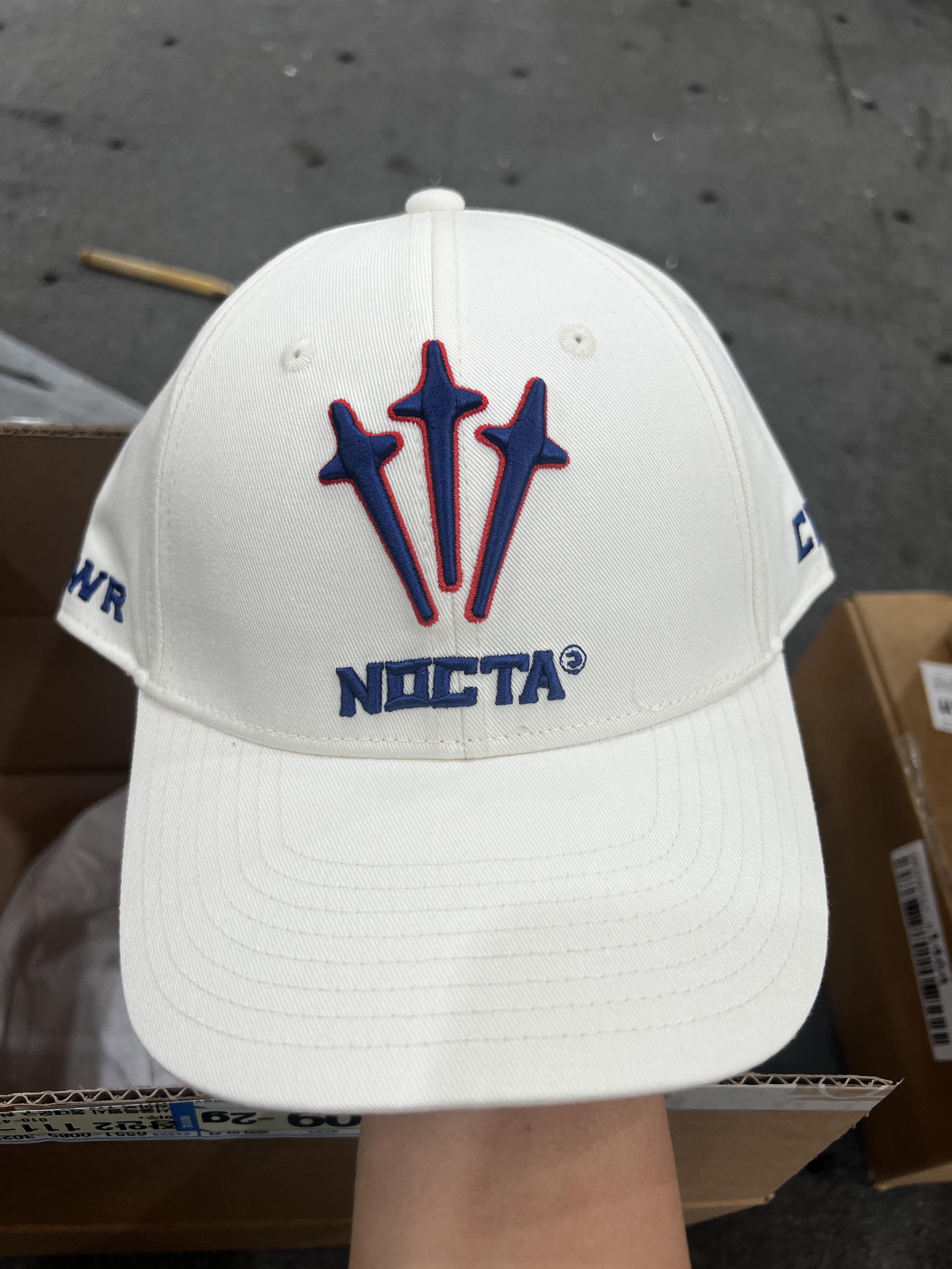 Nike x Drake Nocta NRG LU L91 Cap White 착용 스타일