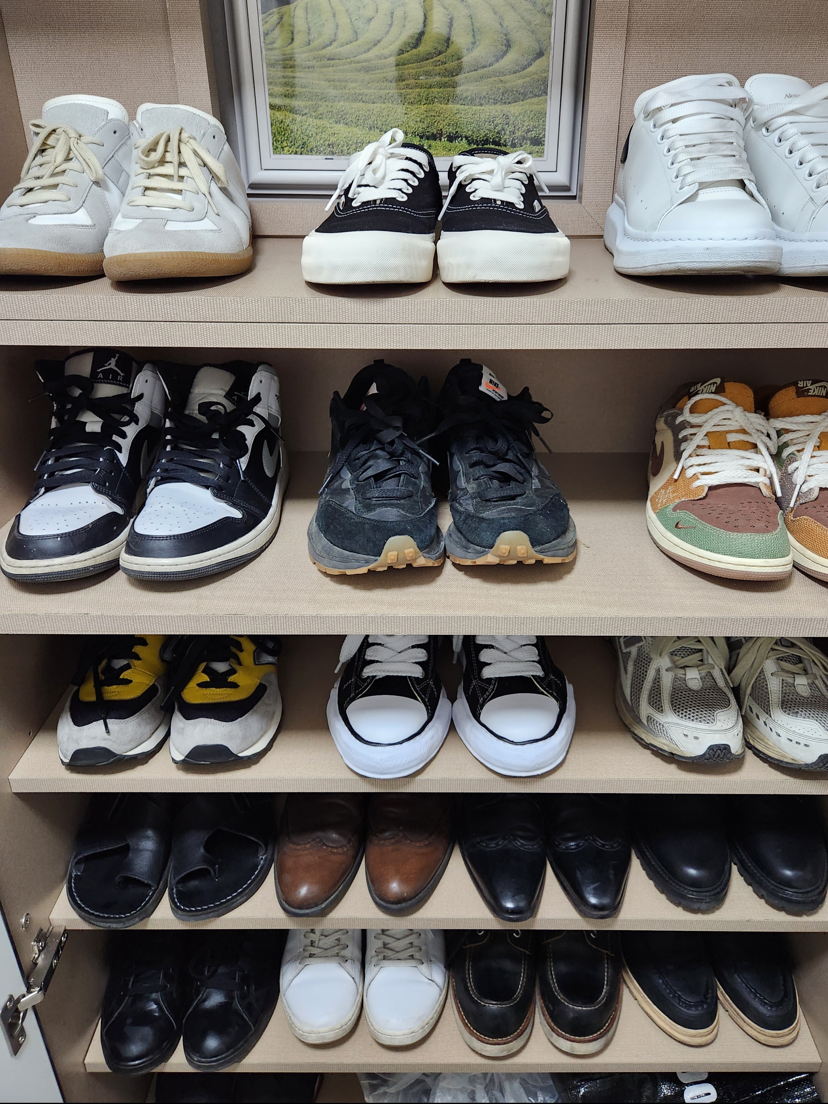 Maison Mihara Yasuhiro Peterson OG Sole Canvas Low Sneakers Black 착용 스타일