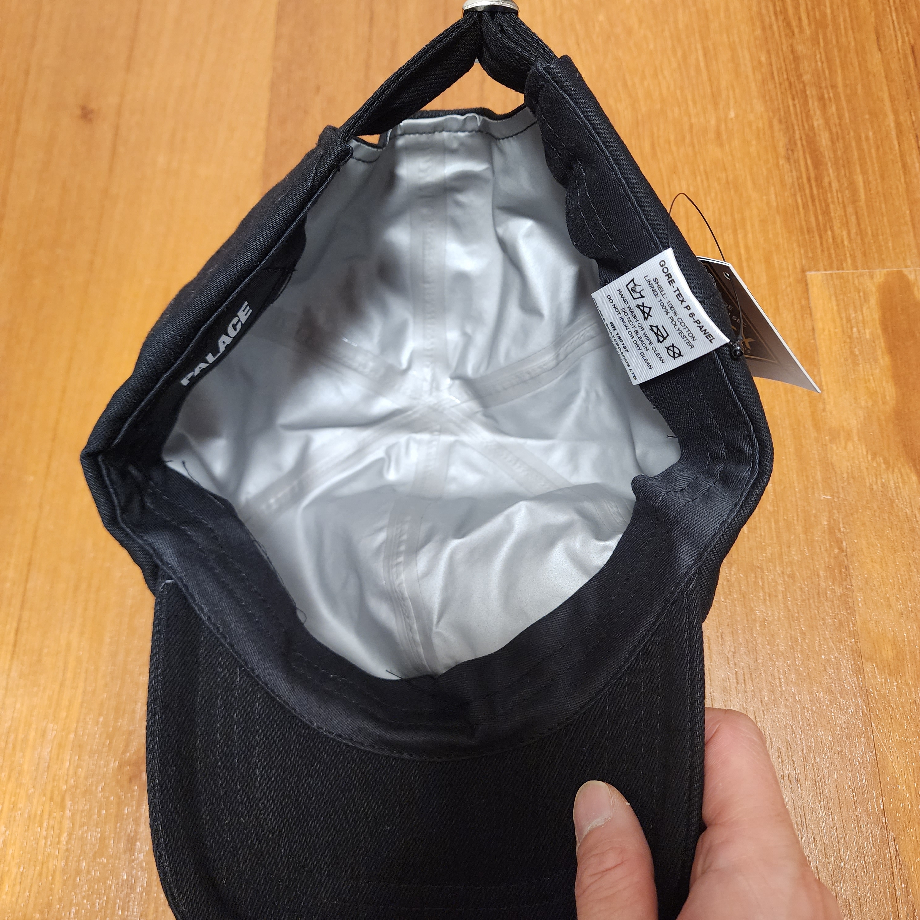 Palace Gore-Tex P 6-Panel Black Denim - 23SS 착용 스타일 - 5