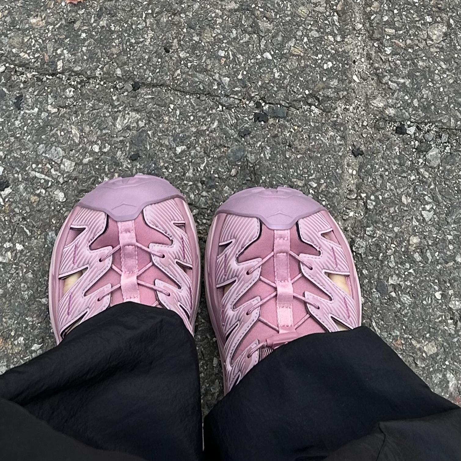 (W) Hoka Hopara Foxglove Pale Mauve 착용 스타일