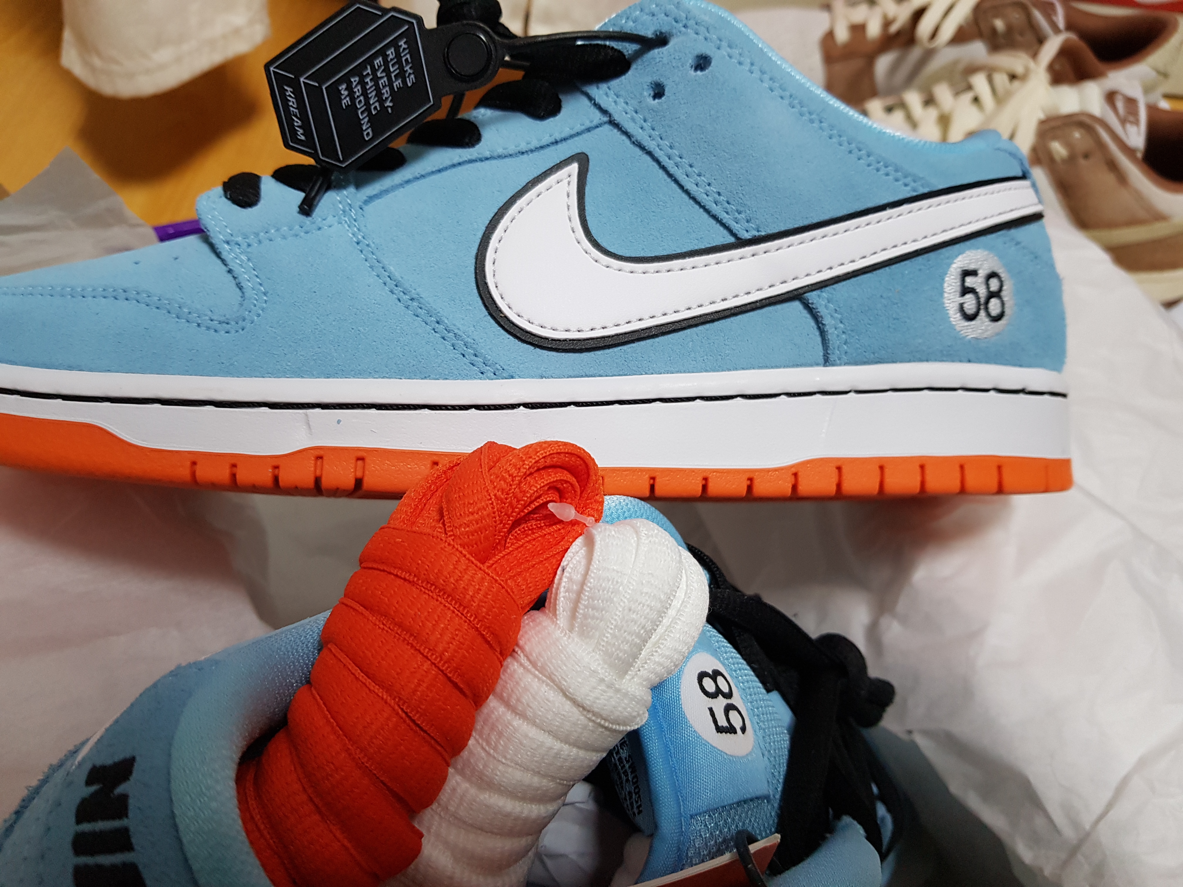 Nike SB Dunk Low Pro Blue Chill 착용 스타일 - 2