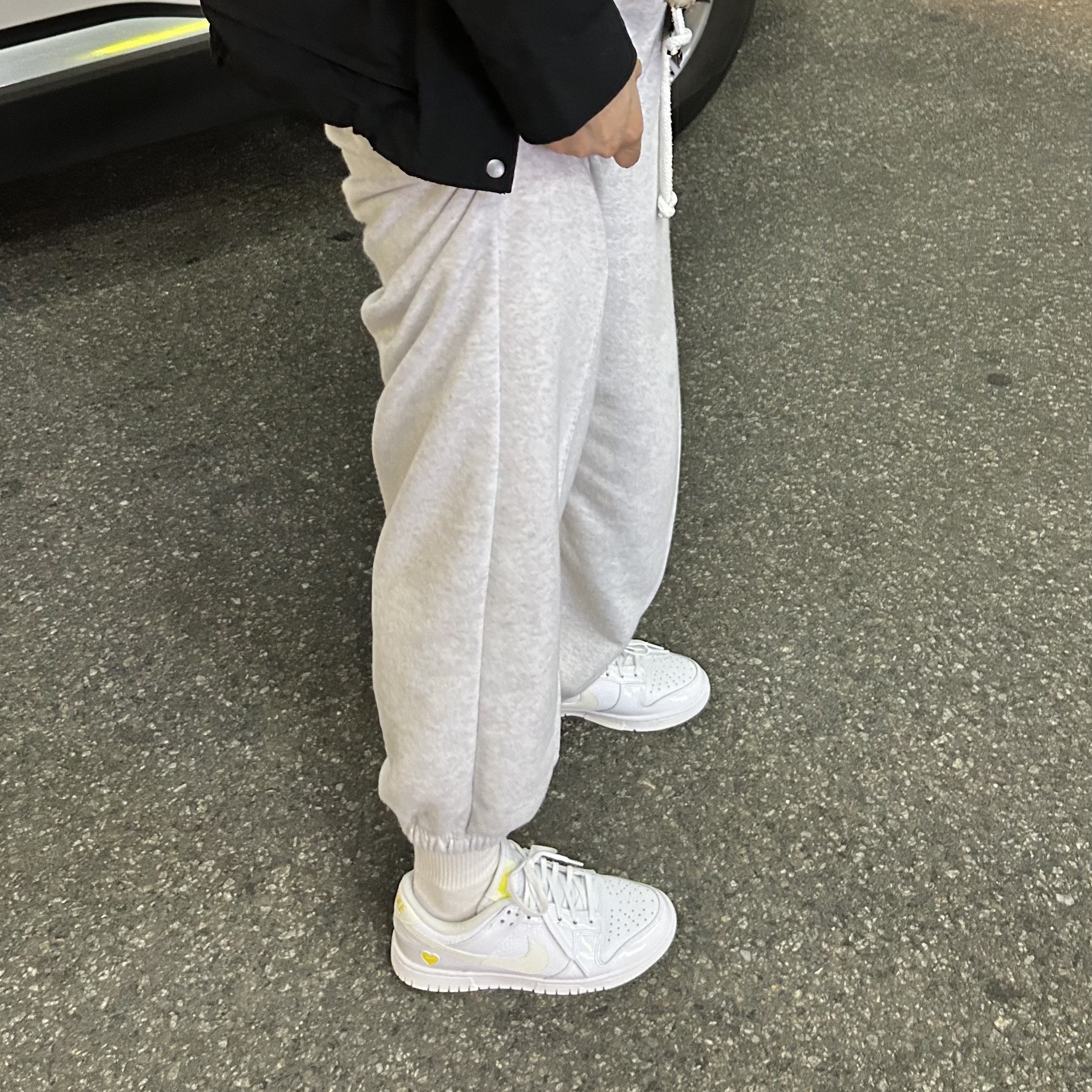 (W) Nike Dunk Low Valentine's Day White Optic Yellow 착용 스타일