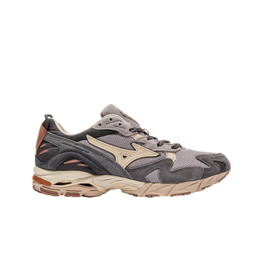 미즈노 웨이브 라이더 10 그레이 펌킨 스파이스(Mizuno Wave Rider 10 Grey Pumpkin Spice) - 1