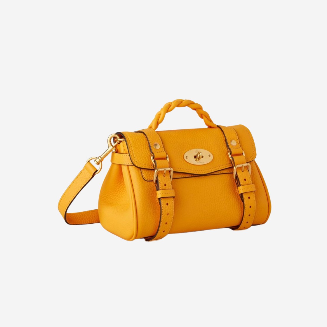 Mulberry Heavy Grain Mini Alexa Double Yellow 상세 이미지 2