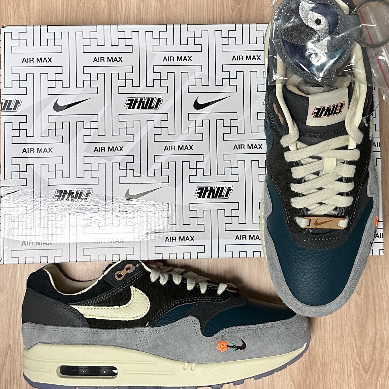 Nike x Kasina Air Max 1 SP Won-Ang Particle Grey 착용 스타일