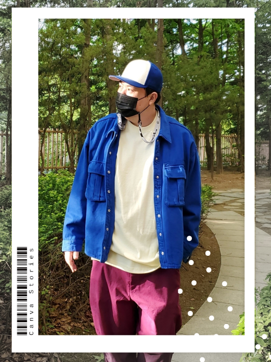 (W) Nike x Olivia Kim Air Force 1 Low No Cover, Essentials x New Era Sized Cap Light Royal 착용 스타일 - 5