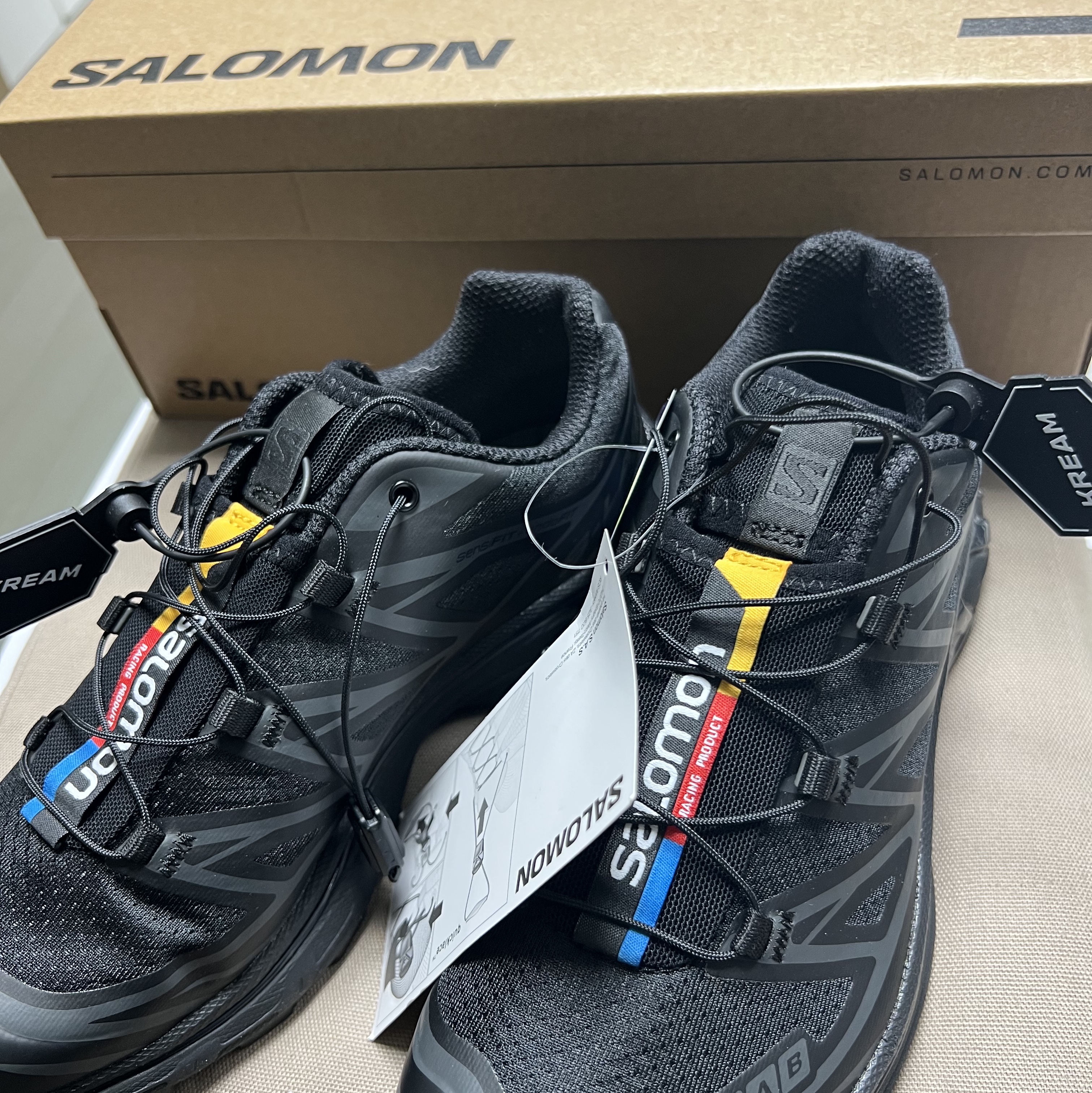 살로몬 XT-6 ADV 블랙 착용 스타일 - 1