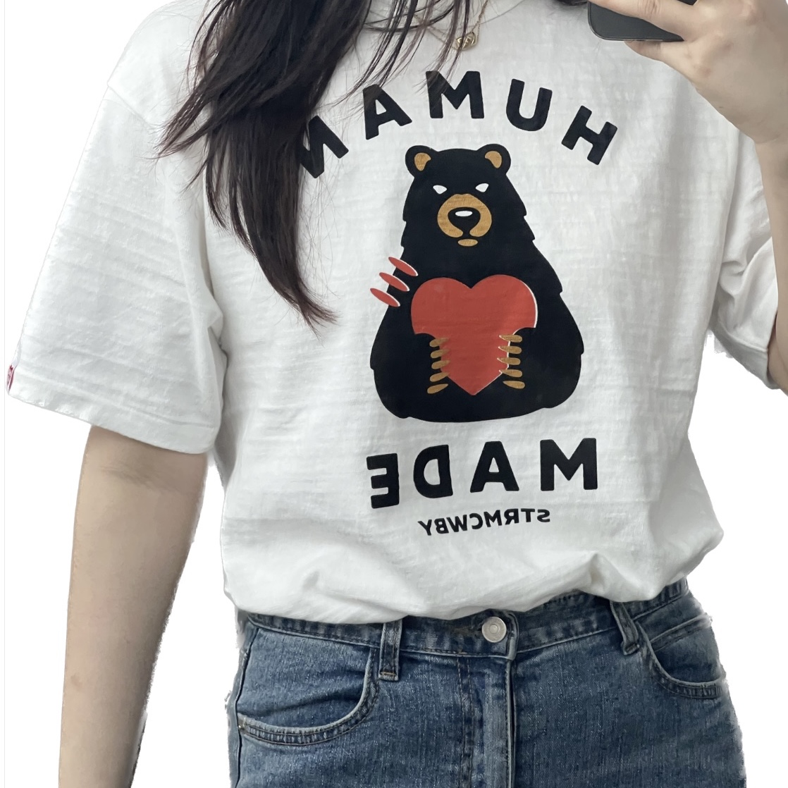 Human Made Graphic T-Shirt #13 White 착용 스타일 - 2