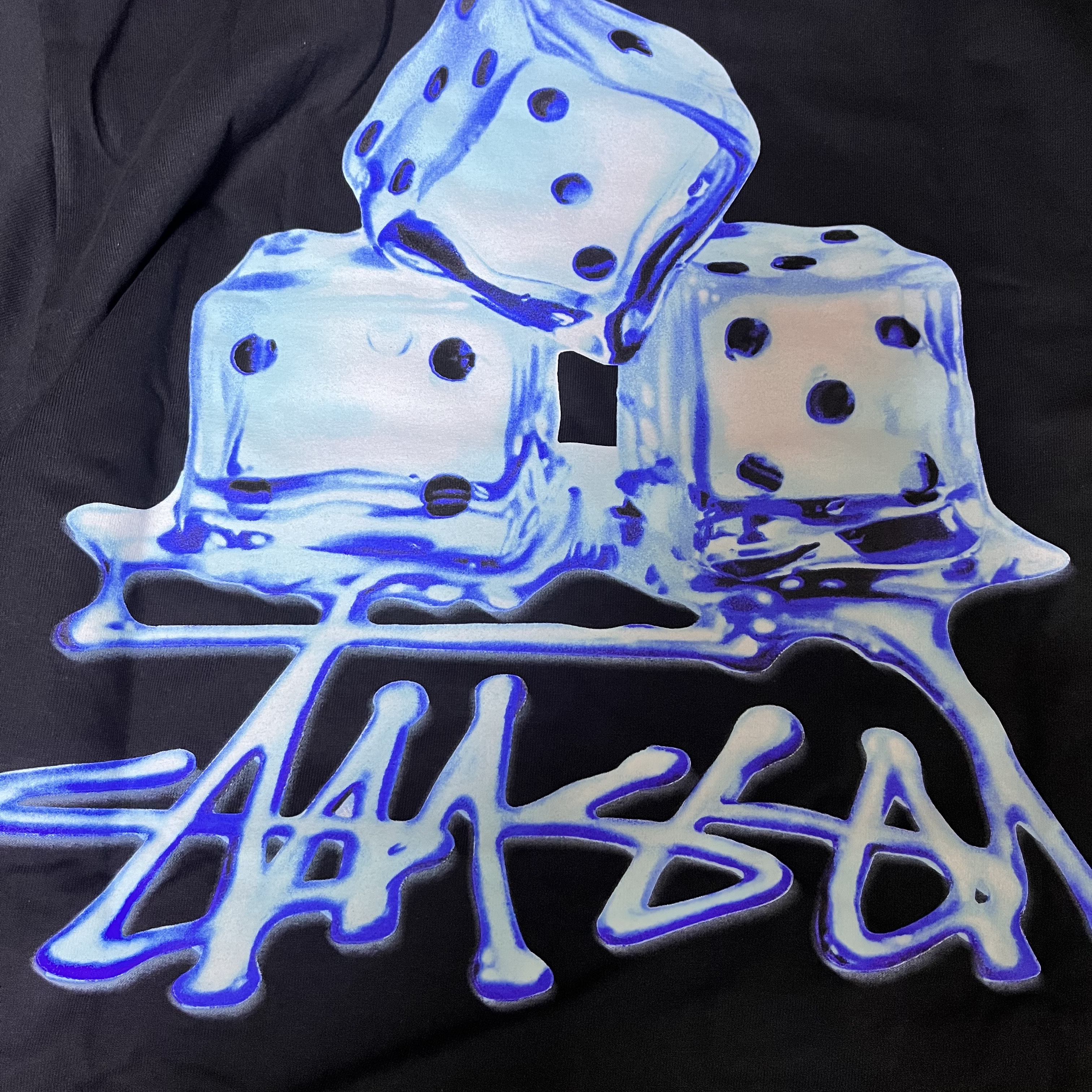 Stussy Melted T-Shirt Black 착용 스타일