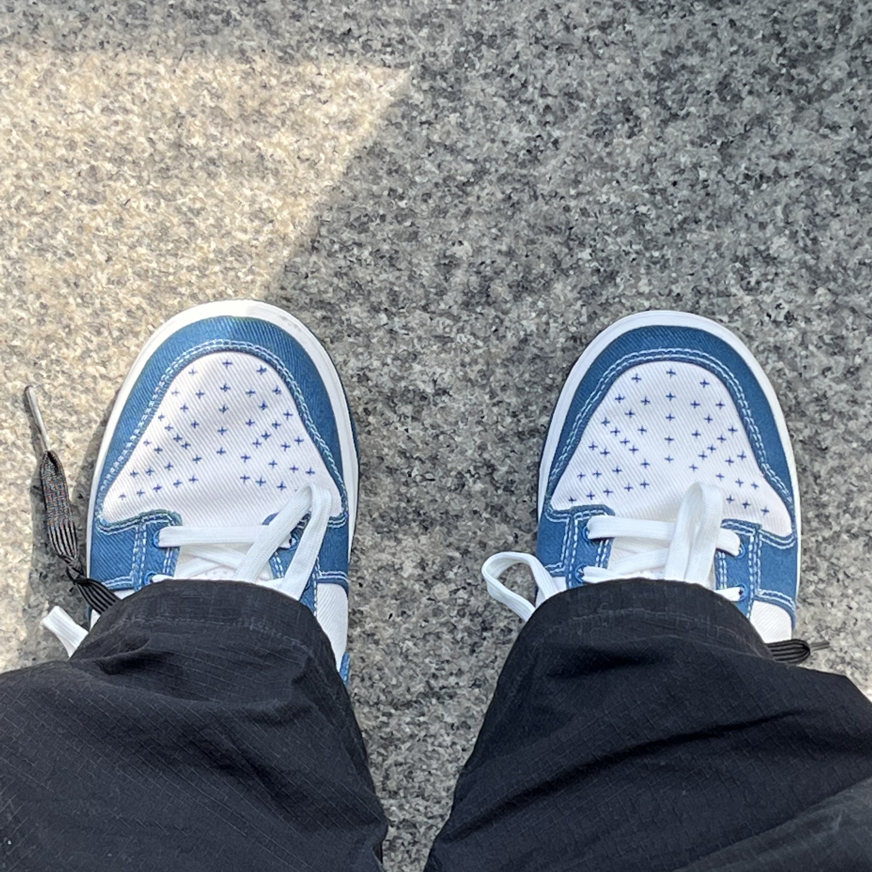Nike Dunk Low Retro SE Industrial Blue 착용 스타일