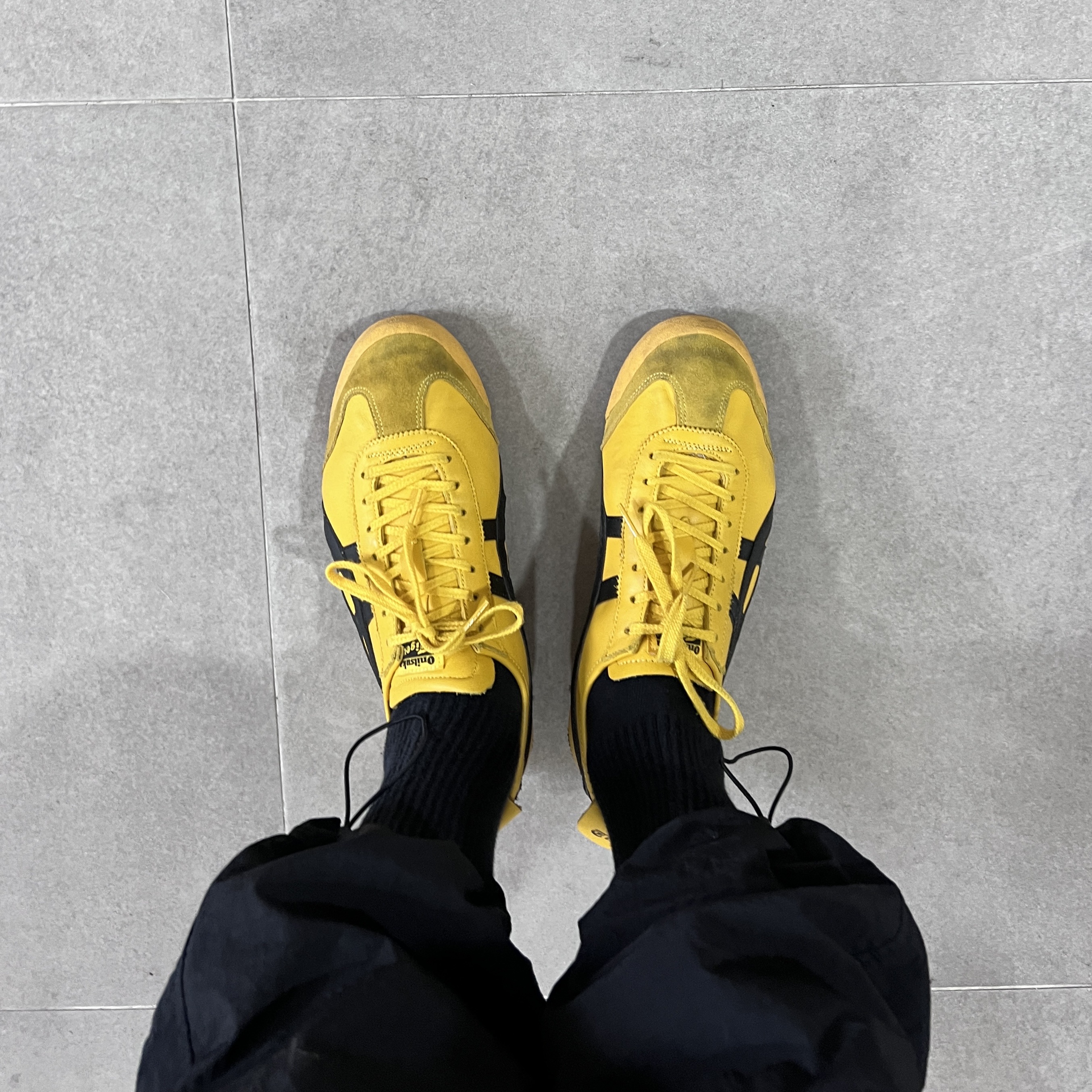 Onitsuka Tiger Mexico 66 Yellow Black, Onitsuka Tiger Mexico 66 Yellow Black 착용 스타일