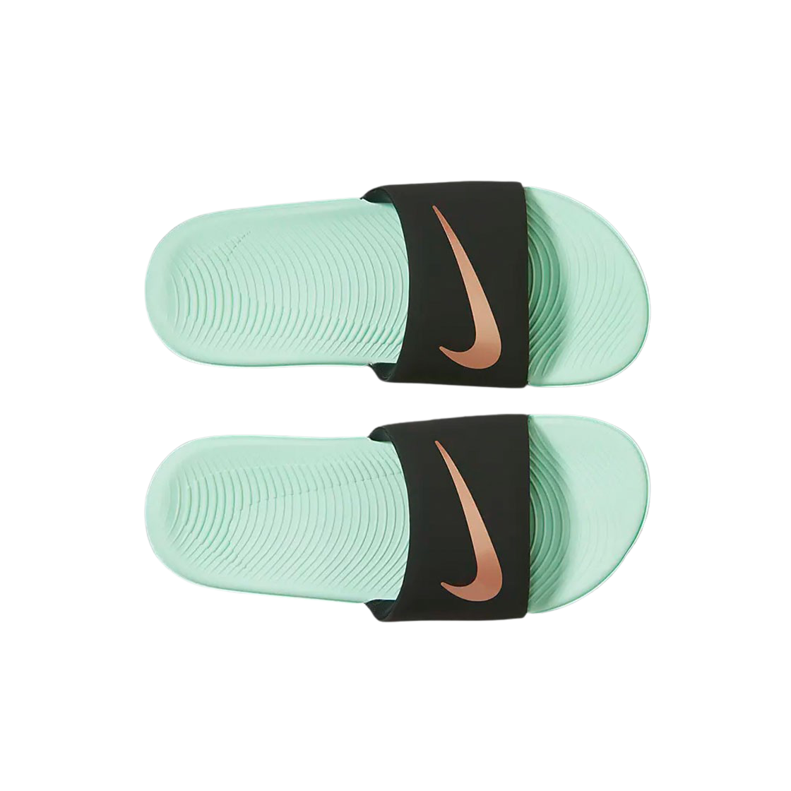 (GS/PS) 나이키 카와 슬라이드 오프 느와르 민트 폼((GS/PS) Nike Kawa Slide Off Noir Mint Foam) - 2