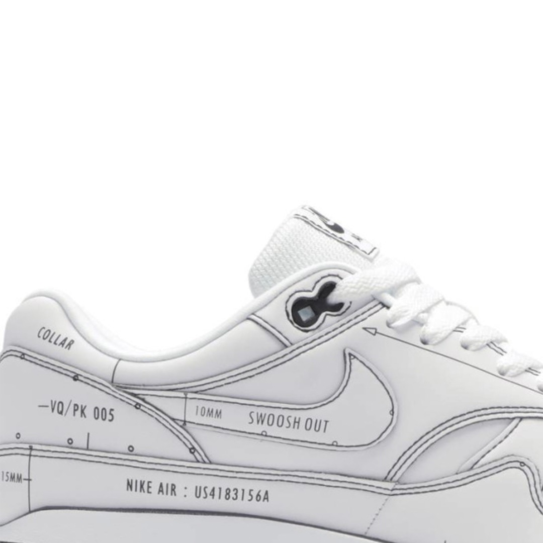 Nike Air Max 1 Tinker Sketch to Shelf White 착용 스타일 - 3