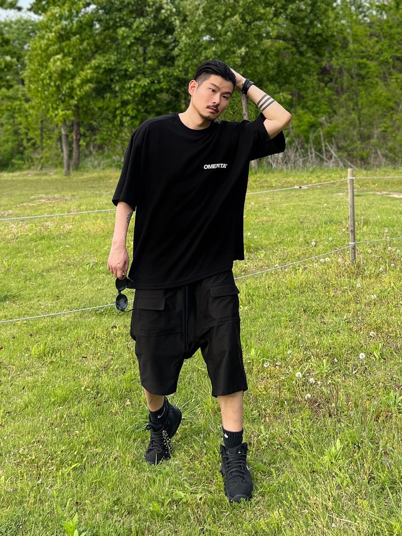 Nike x Stussy Air Penny II Black 착용 스타일