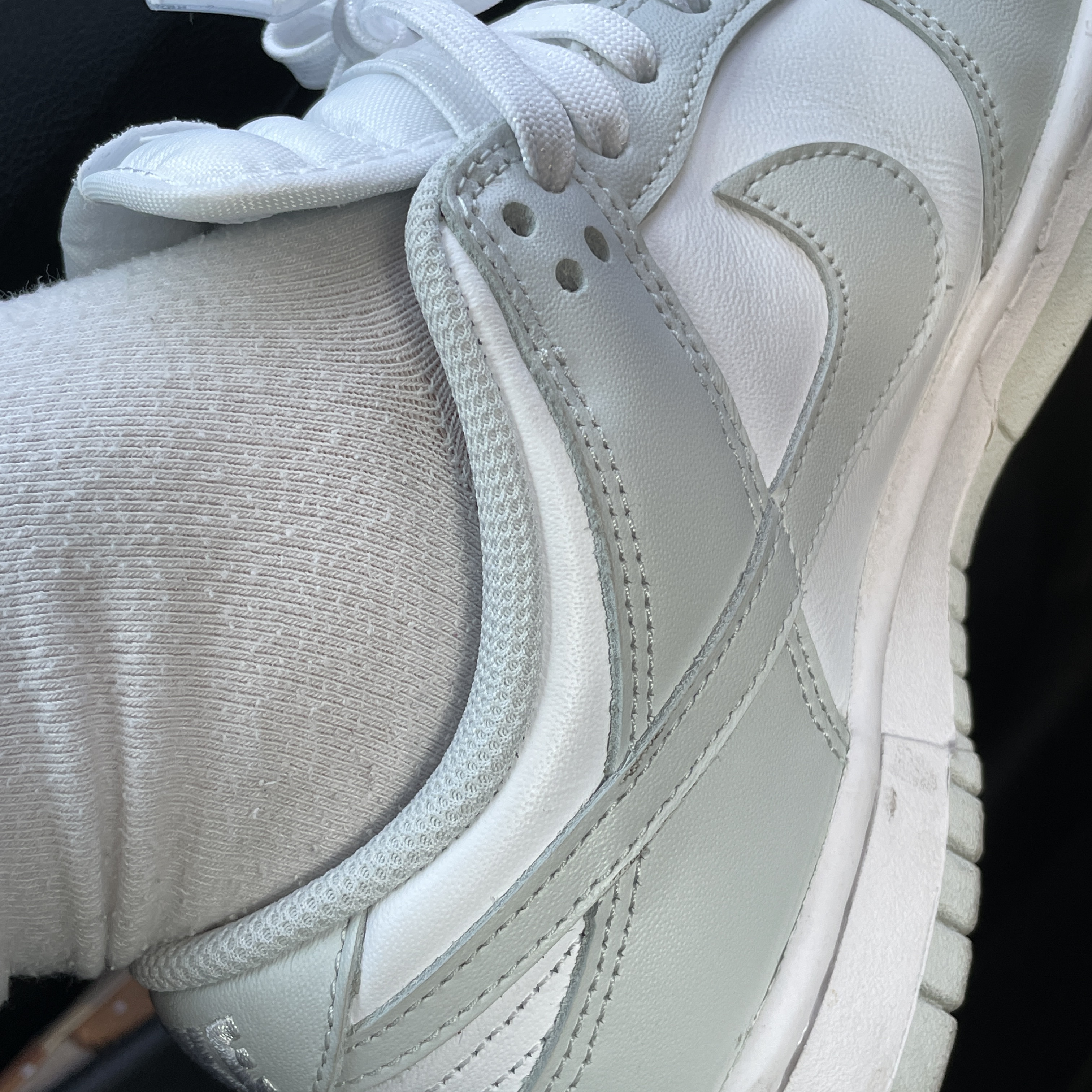 (W) Nike Dunk Low Photon Dust 착용 스타일