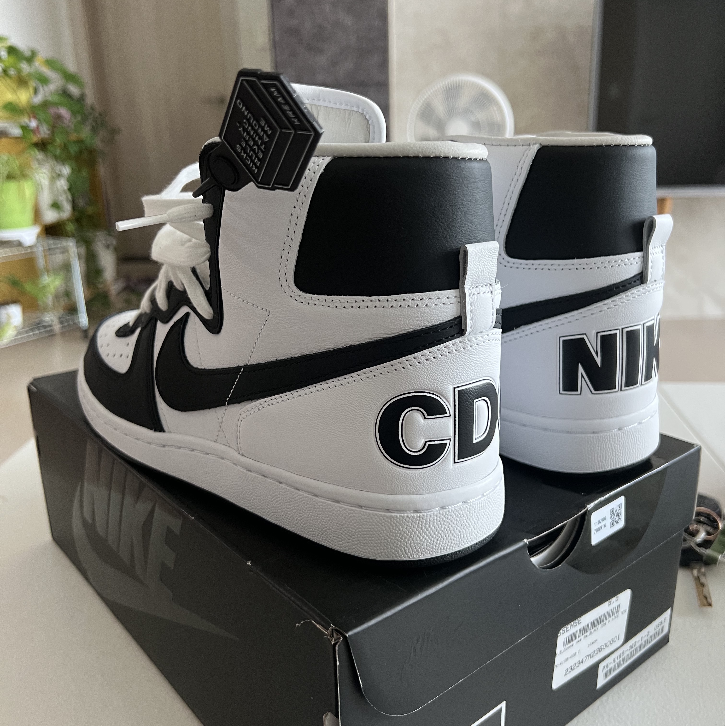 Nike x Comme des Garcons Homme Plus Terminator High Black 착용 스타일 - 2