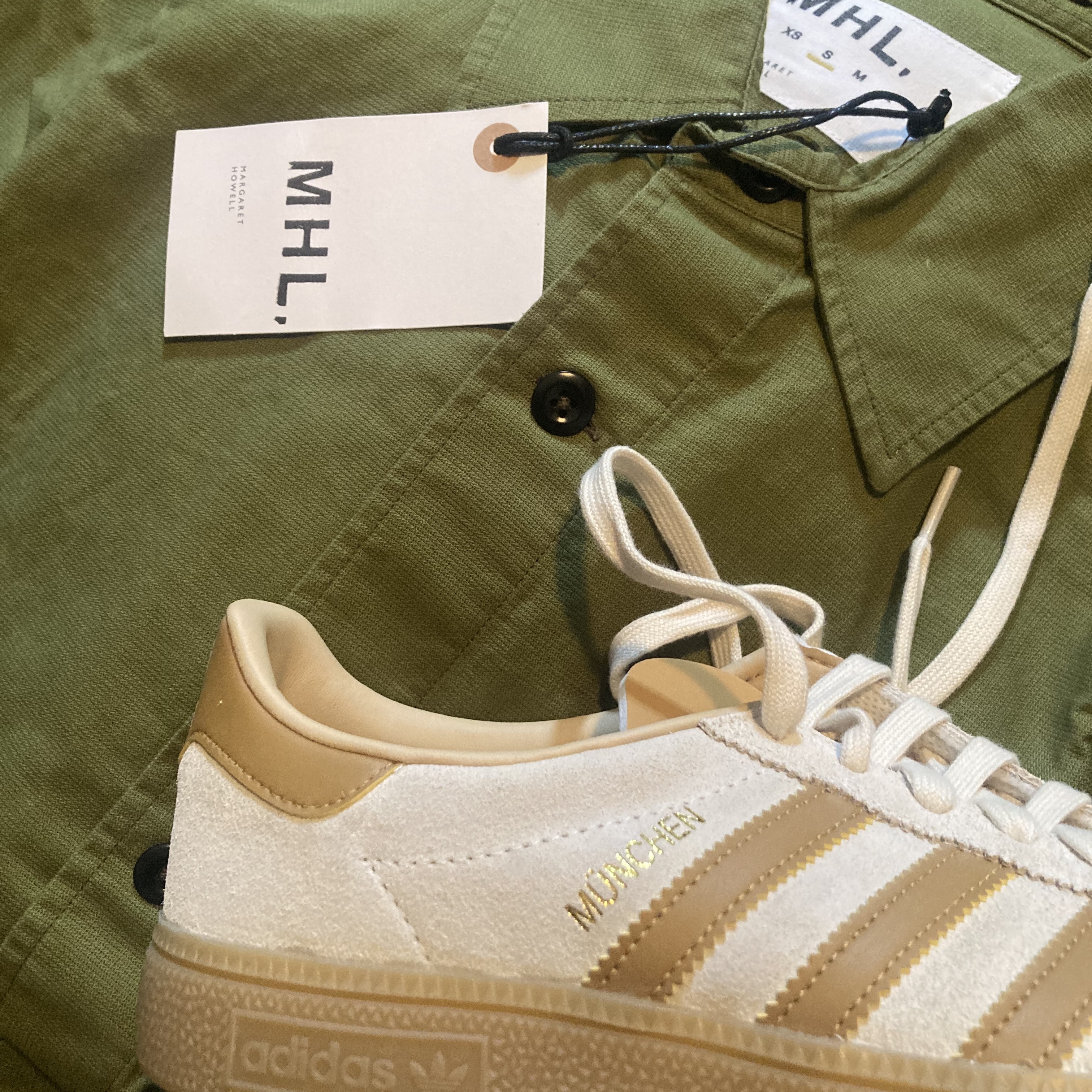 Adidas City Series Munchen Cream White Mesa 착용 스타일 - 1