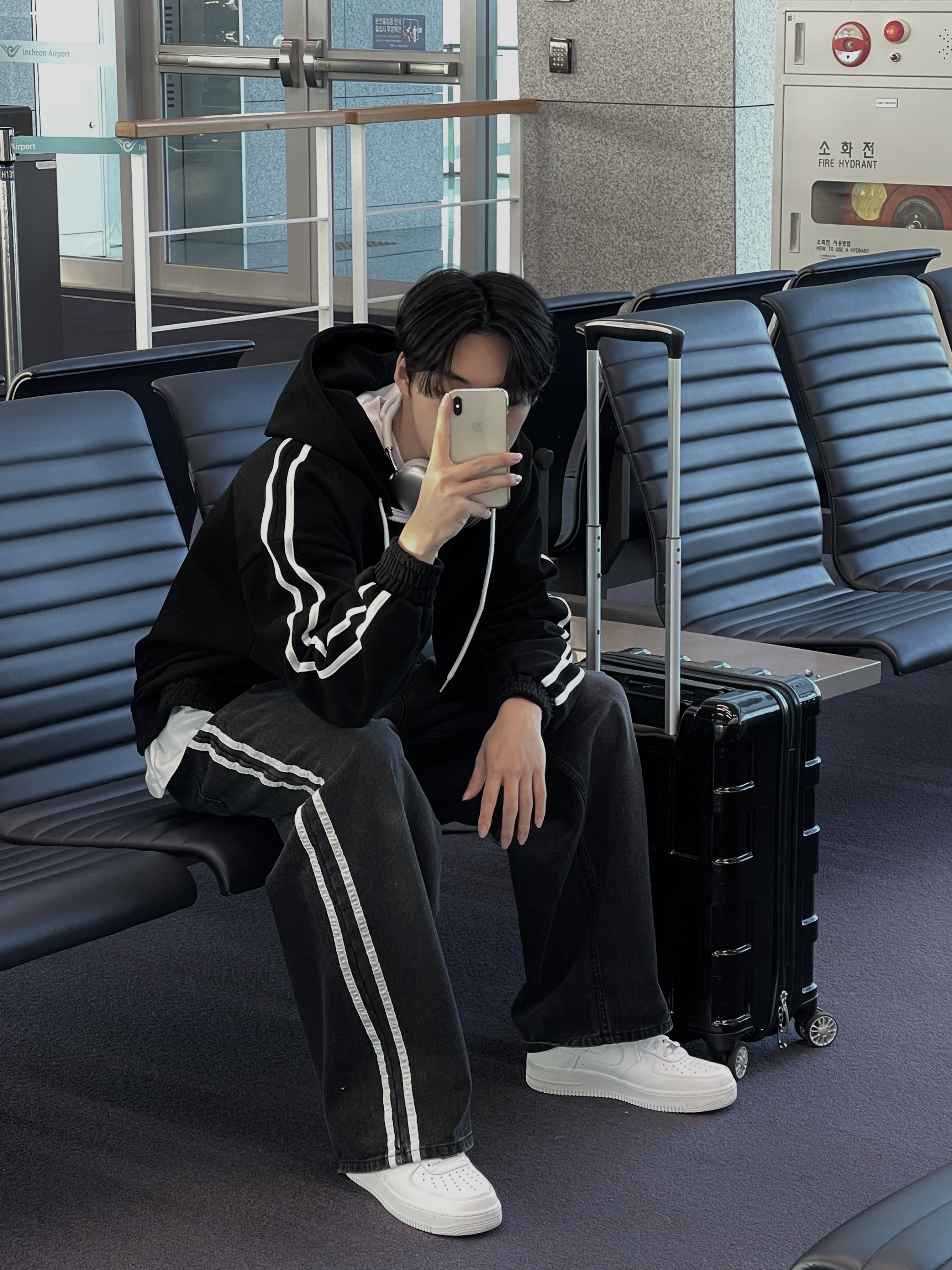 Nike Air Force 1 '07 Low White 착용 스타일 - 1
