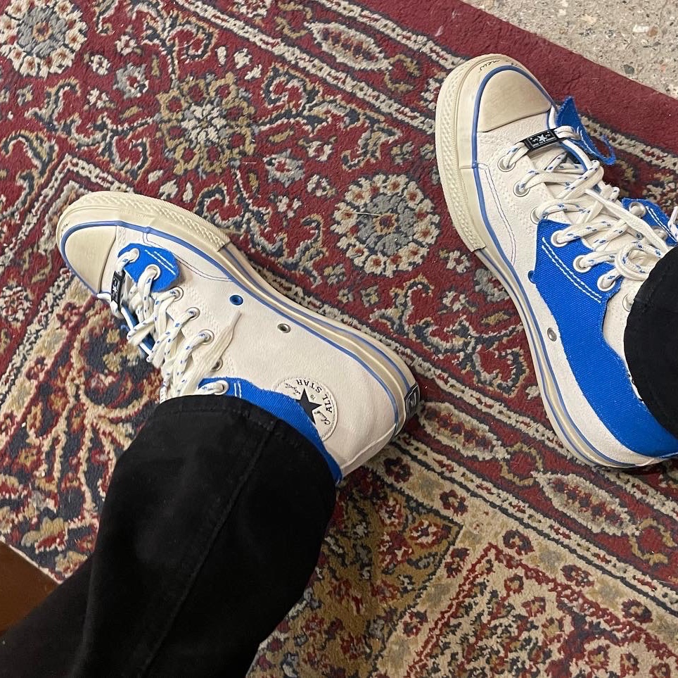Converse x Ader Error Chuck 70 High White 착용 스타일 - 1