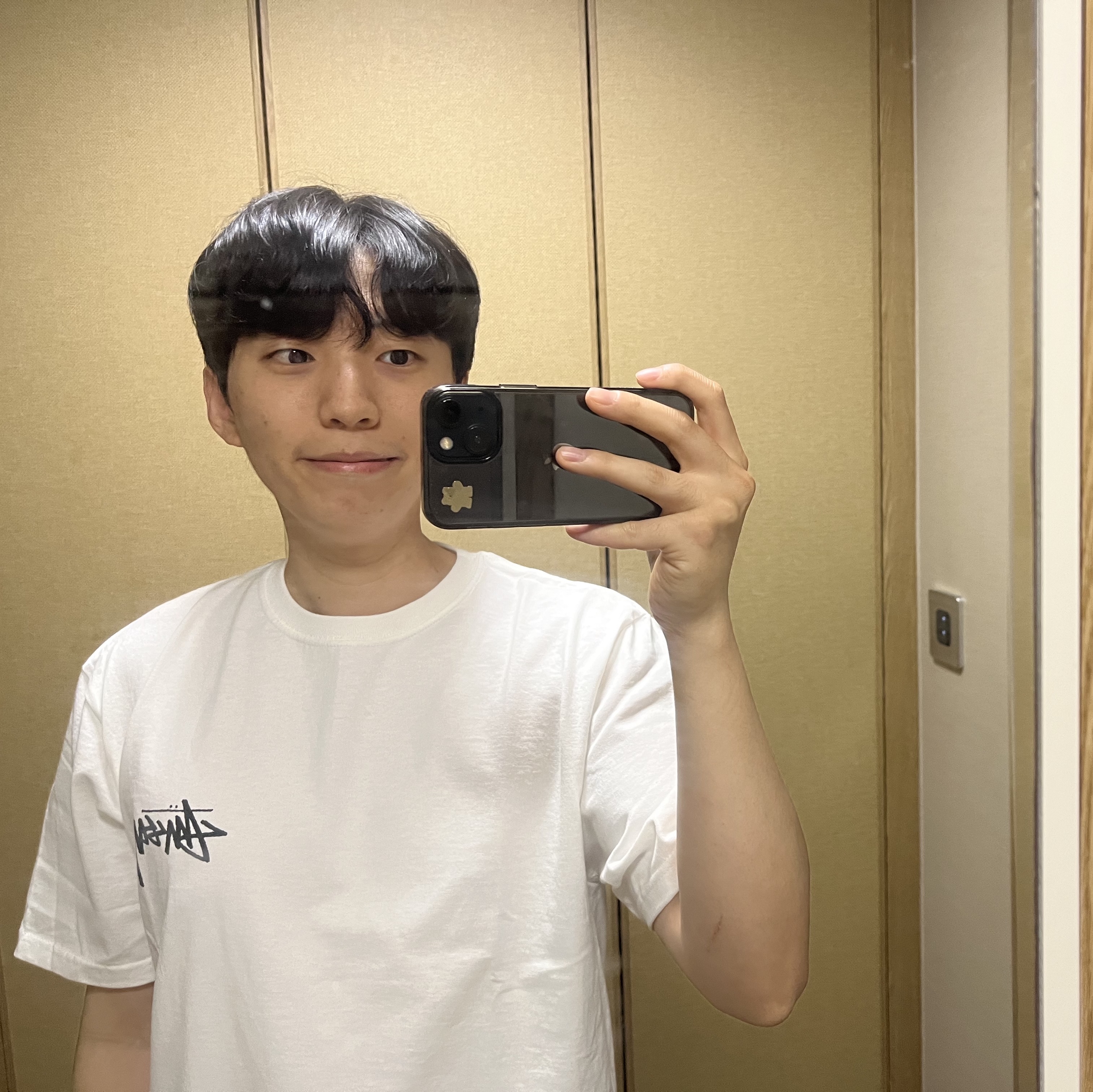 Stussy Plush T-Shirt White 착용 스타일