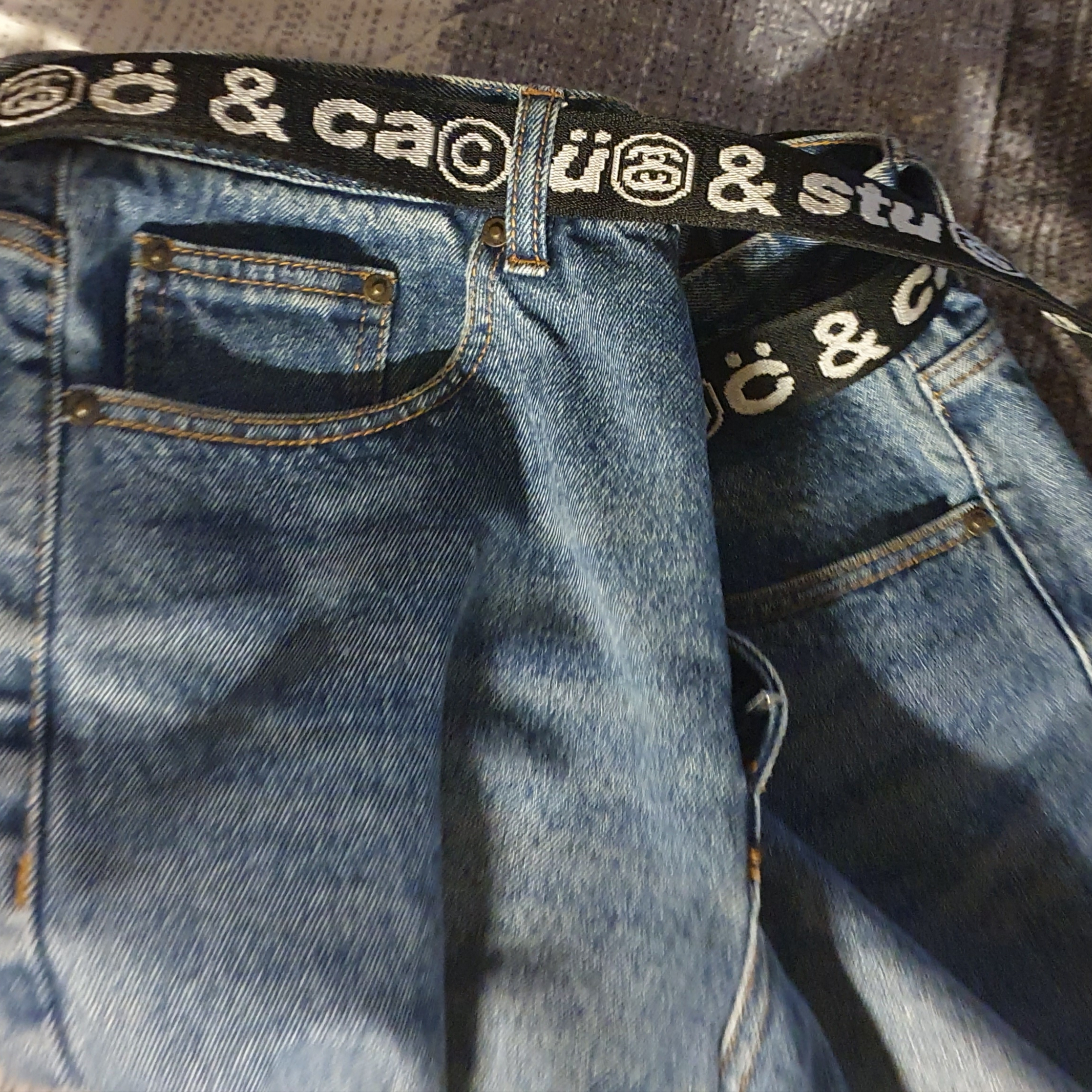 Stussy x Cactus Plant Flea Market Web Belt Black 착용 스타일