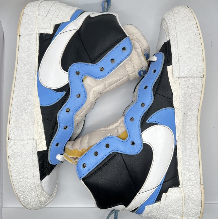 Nike x Sacai Blazer Mid White Black Legend Blue 착용 스타일 - 2