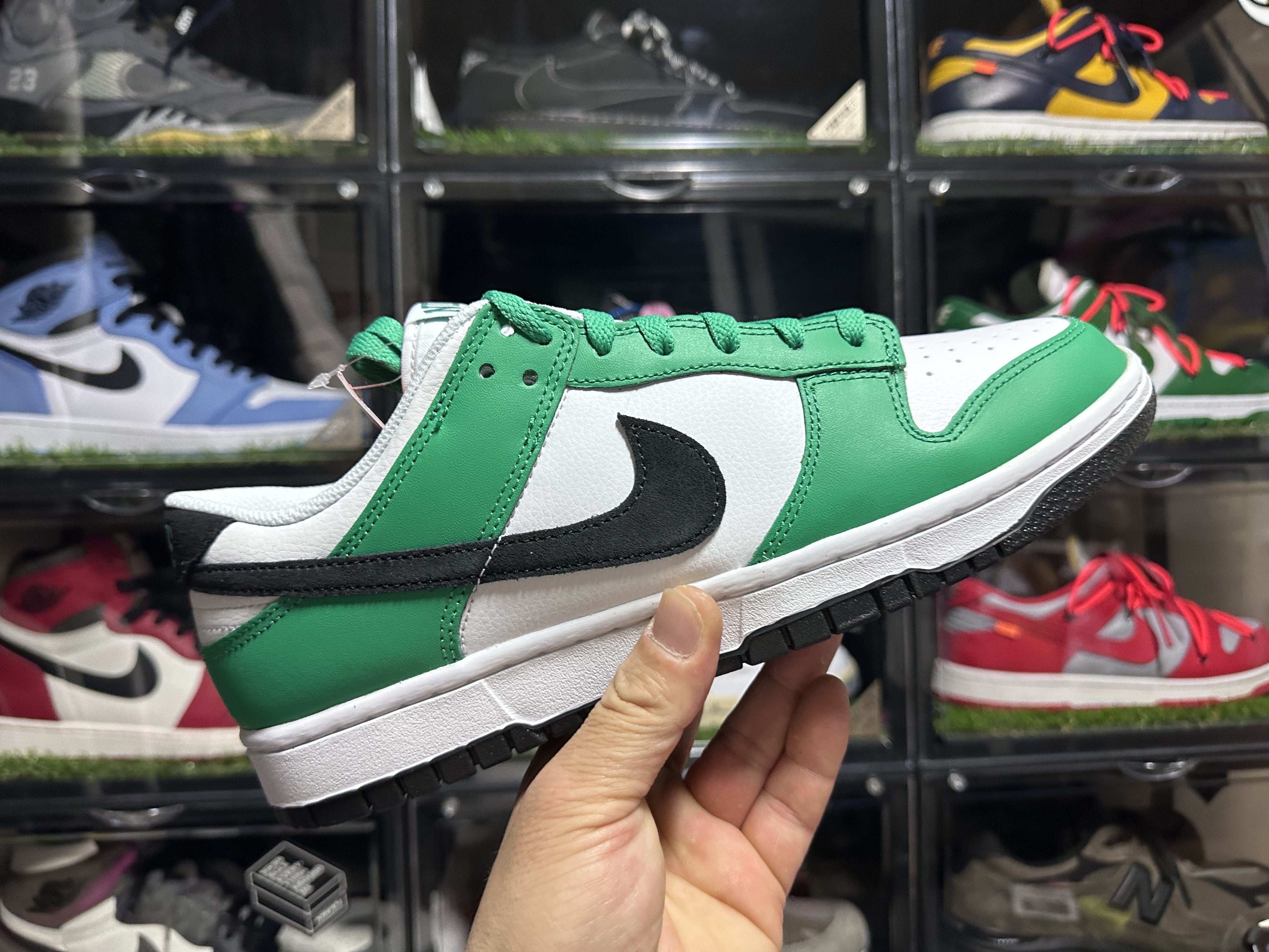 Nike Dunk Low White Green 착용 스타일 - 1