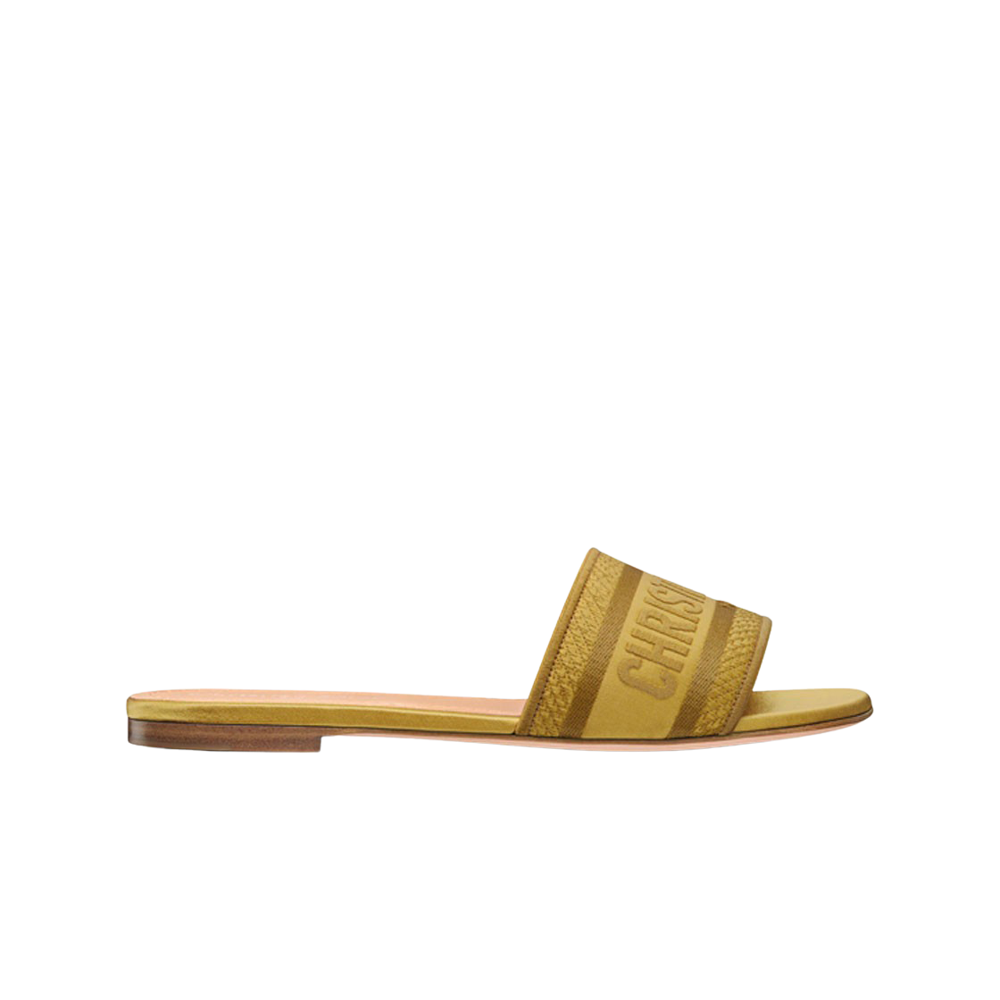 (W) 디올 디웨이 뮬 자수 코튼 사프란 옐로우((W) Dior Dway Mule Embroidered Cotton Saffron Yellow) - 1