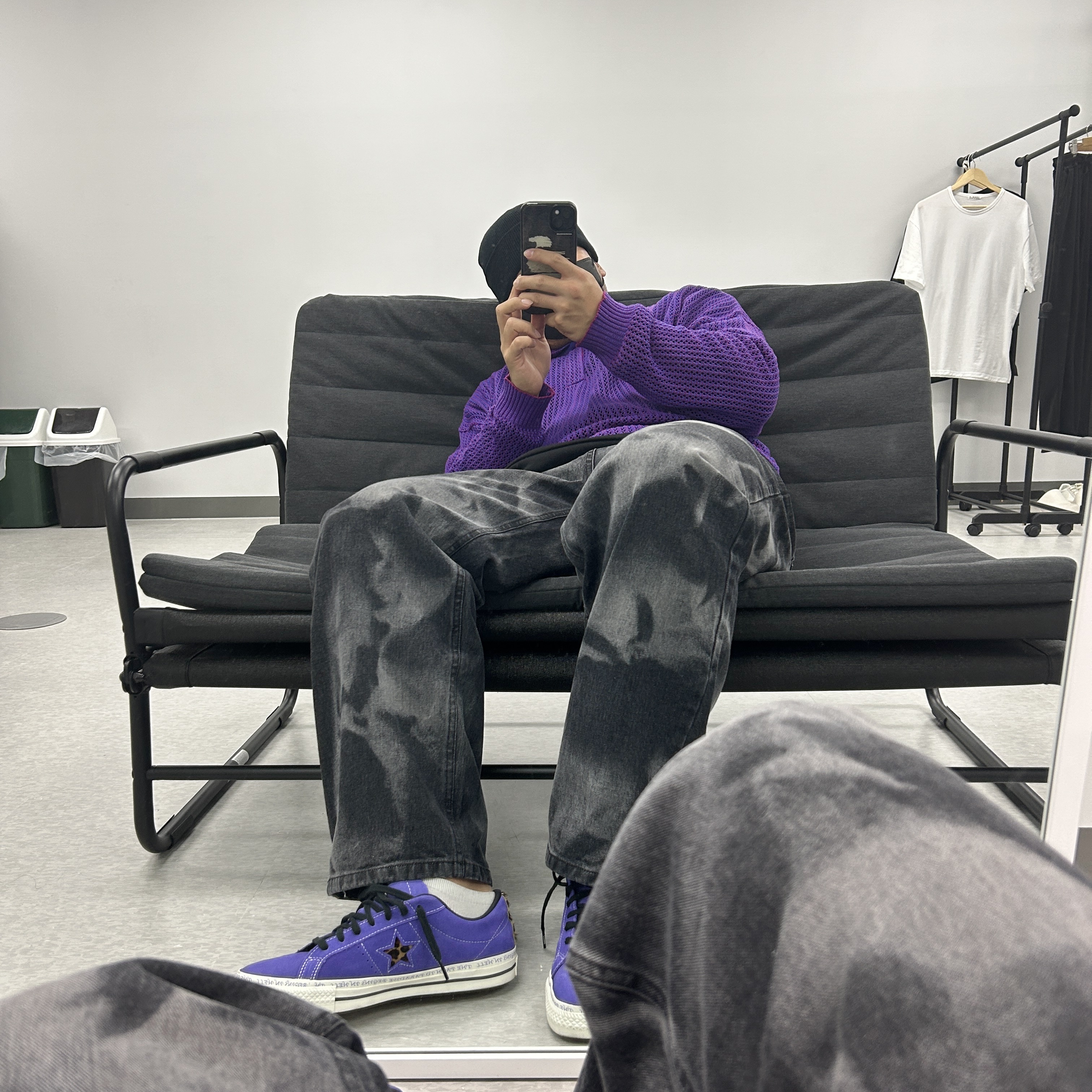 Converse x Sean Pablo One Star Ox Wild Lilac 착용 스타일