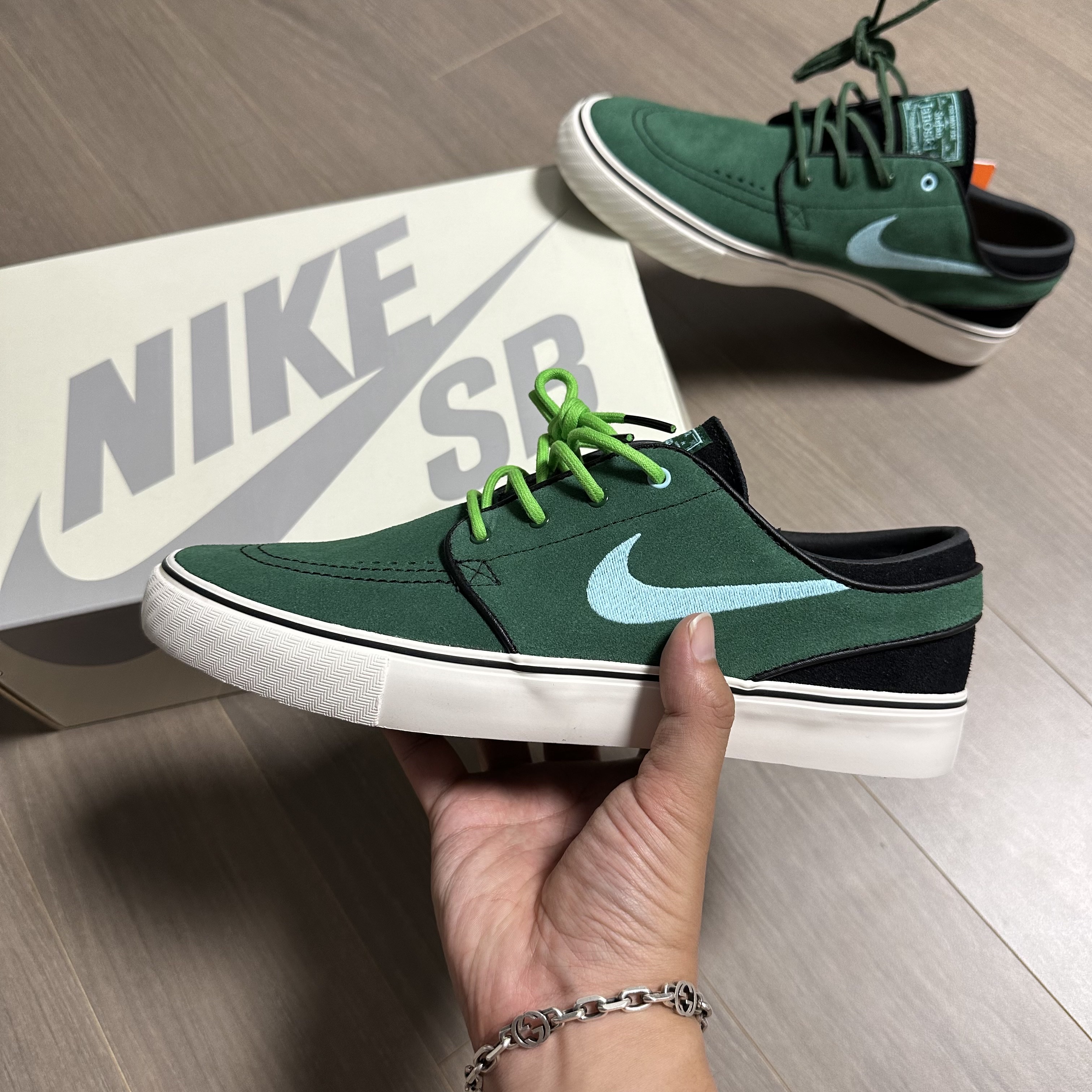 Nike SB Zoom Stefan Janoski OG+ Gorge Green 착용 스타일 - 1