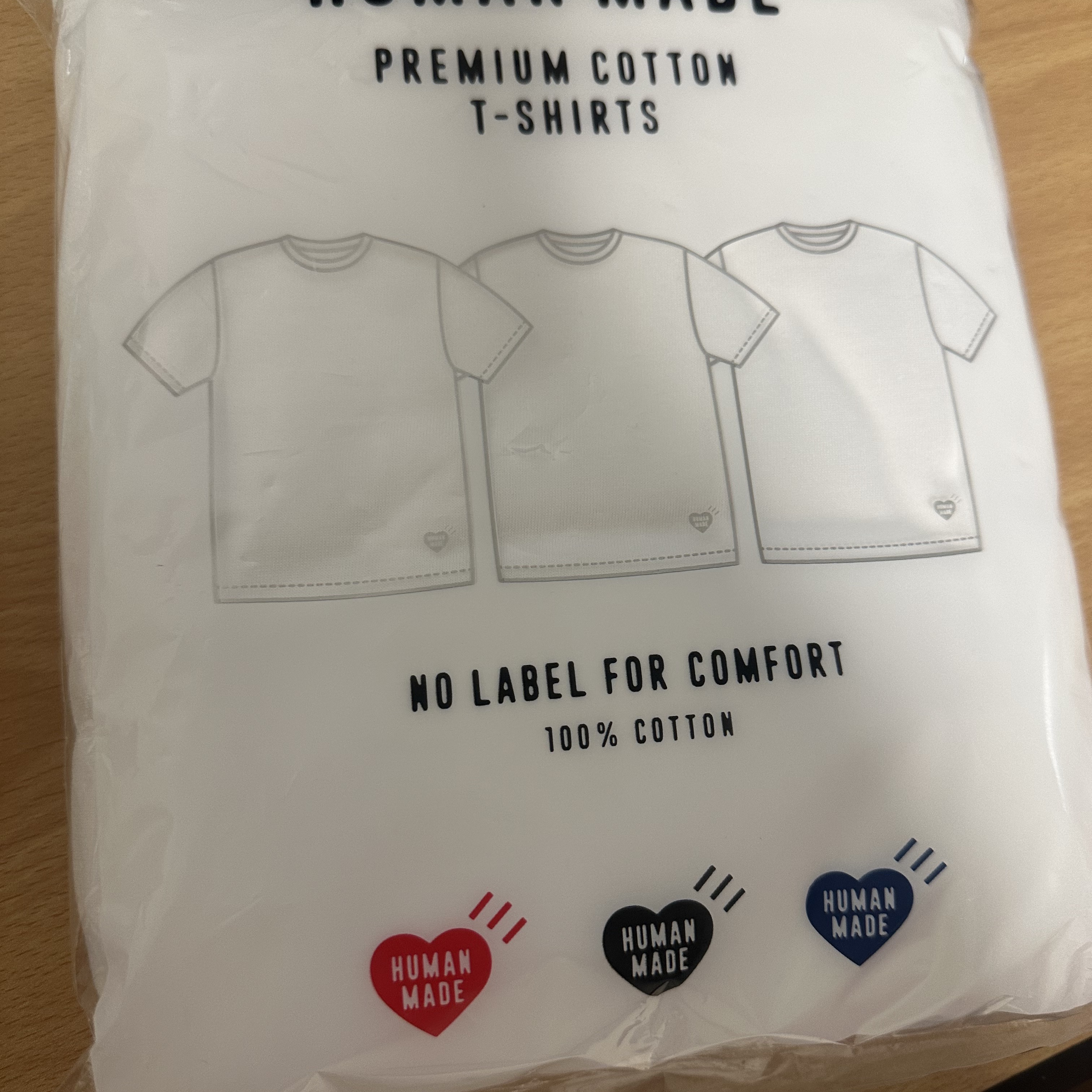 Human Made T-Shirts White (3 Pack) 착용 스타일 - 2