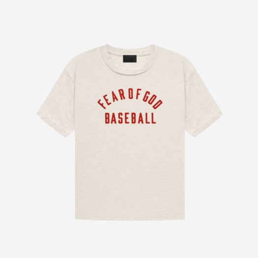피어 오브 갓 베이스볼 티셔츠 크림 헤더 레드