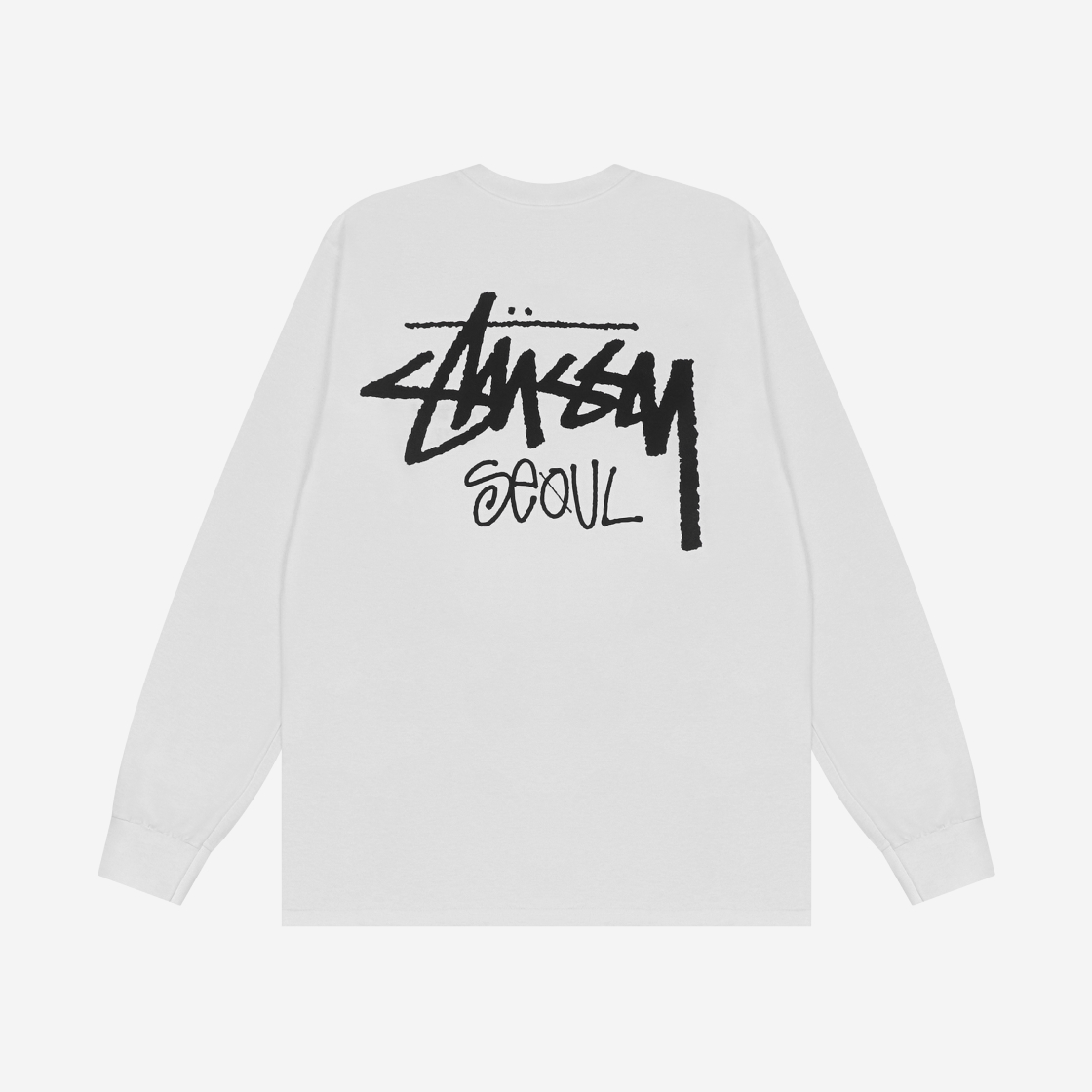 스투시 스탁 서울 롱슬리브 티셔츠 화이트 2023 | Stussy | KREAM