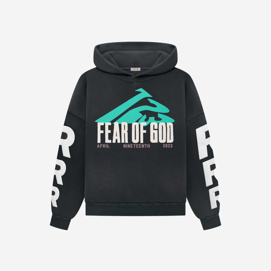 Fear Of God X RRR123 Mountain Hoodie Black 상세 이미지 1